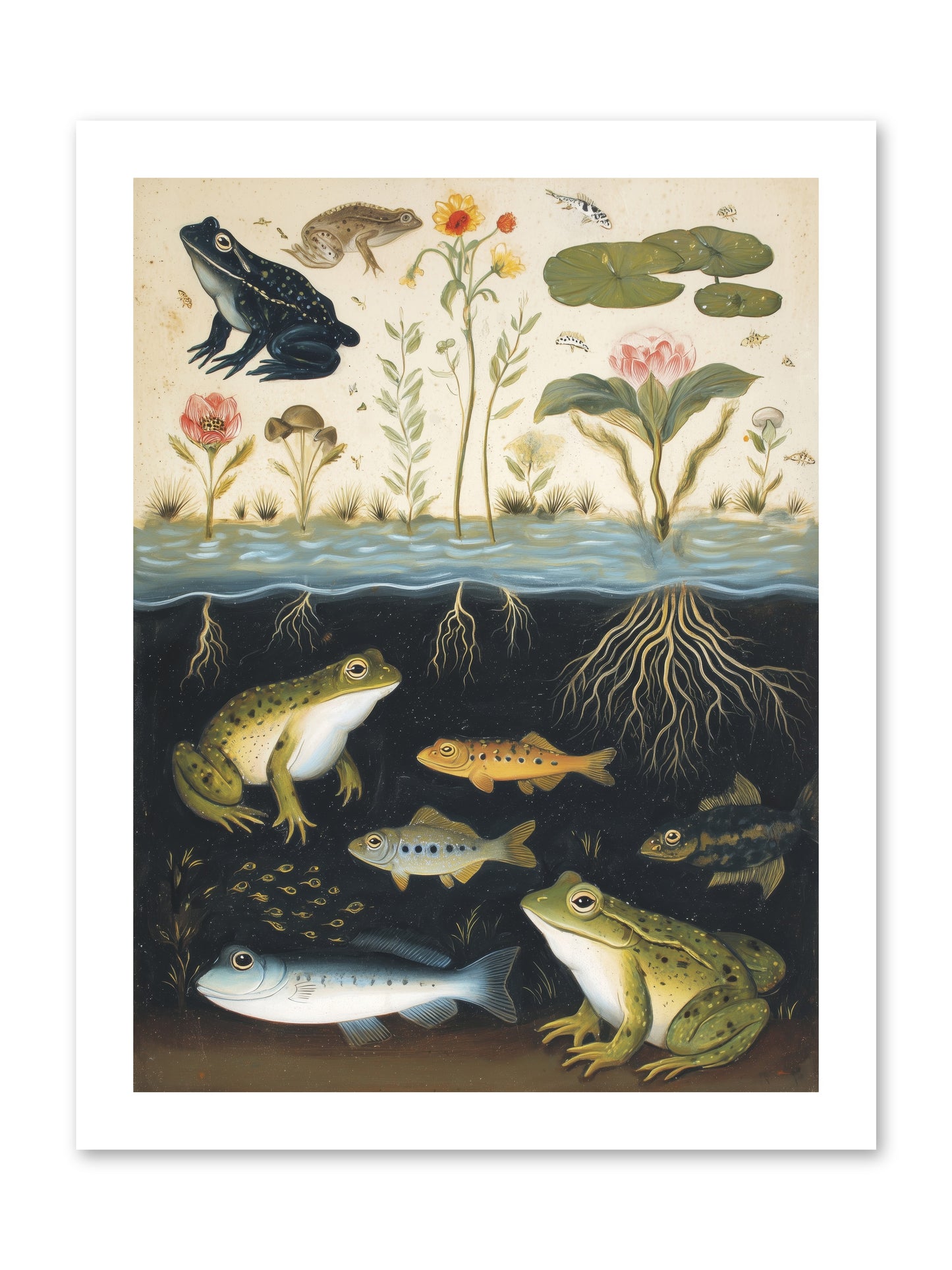 Marine Melodies -- Paper Print 12x16