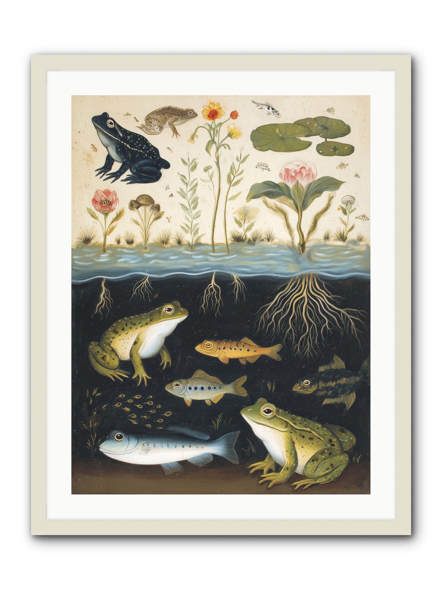 Marine Melodies -- Framed Print - White 24x32