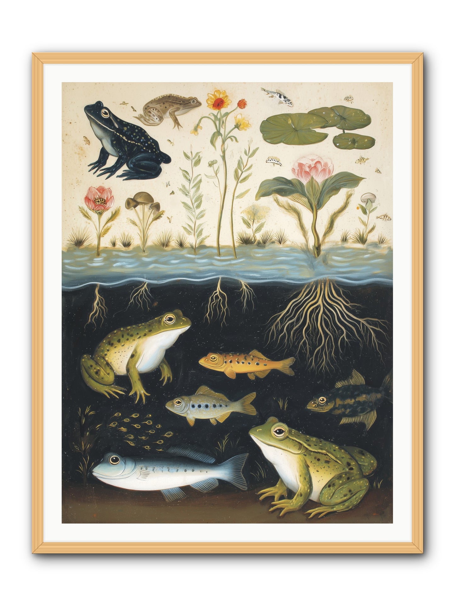 Marine Melodies -- Framed Print - Natural 36x48