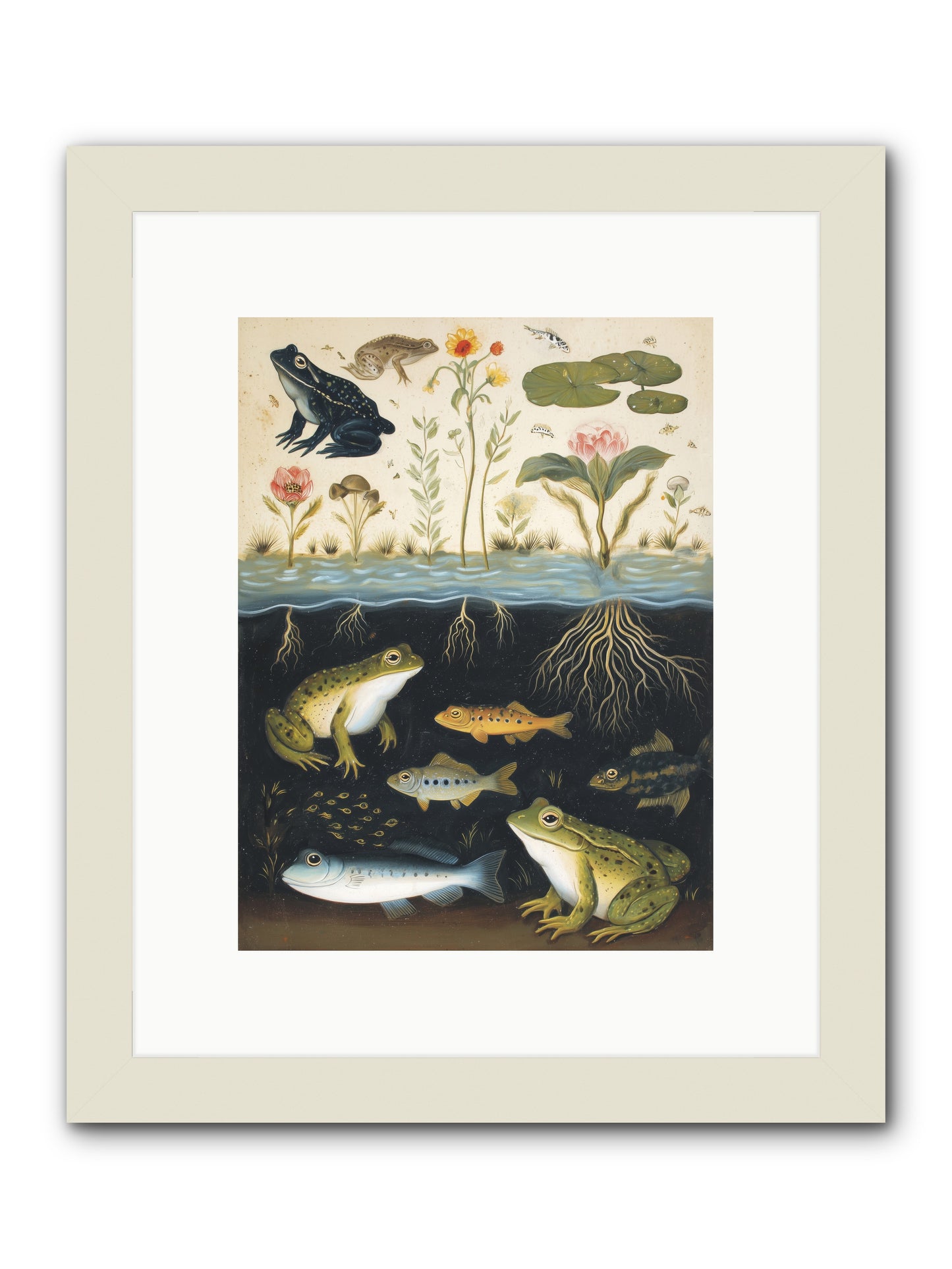 Marine Melodies -- Framed Print - White 9x12