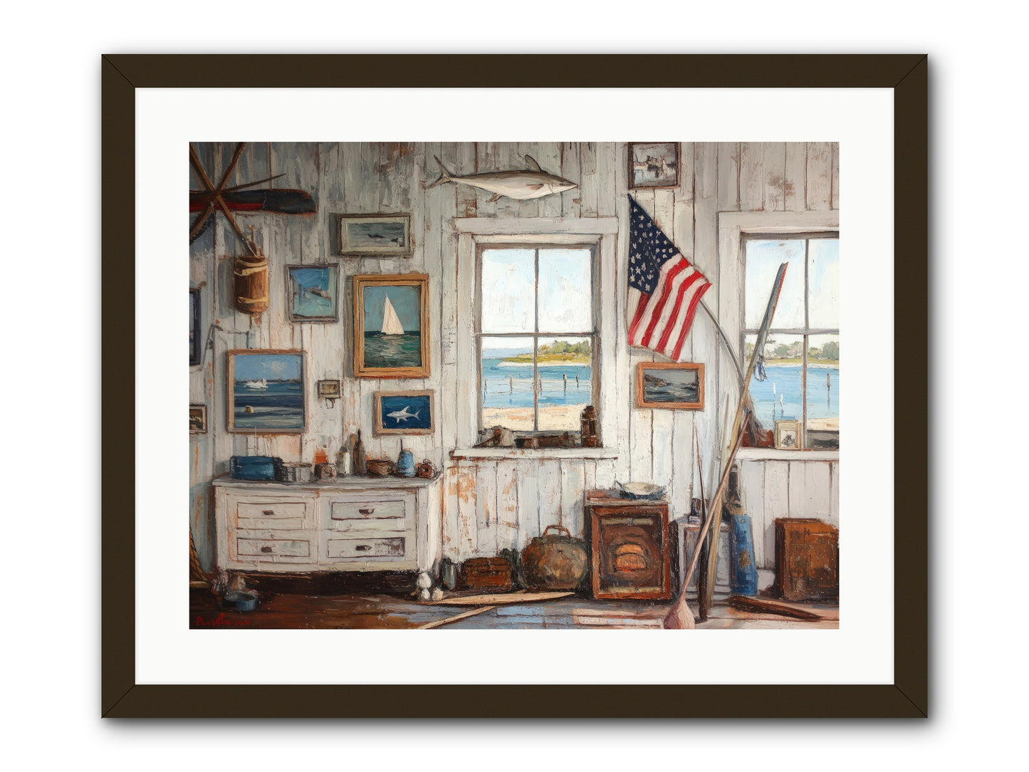 Mariner's Rest -- Framed Print - Black 24x18