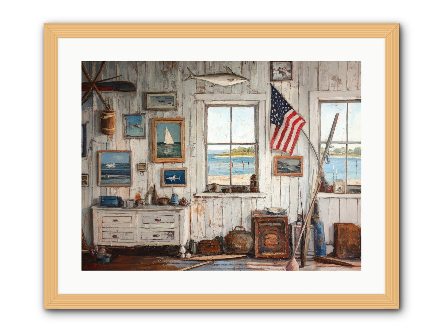 Mariner's Rest -- Framed Print - Natural 24x18