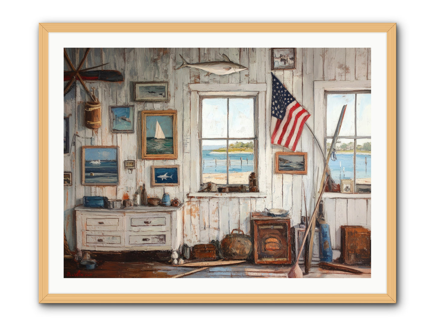 Mariner's Rest -- Framed Print - Natural 40x30