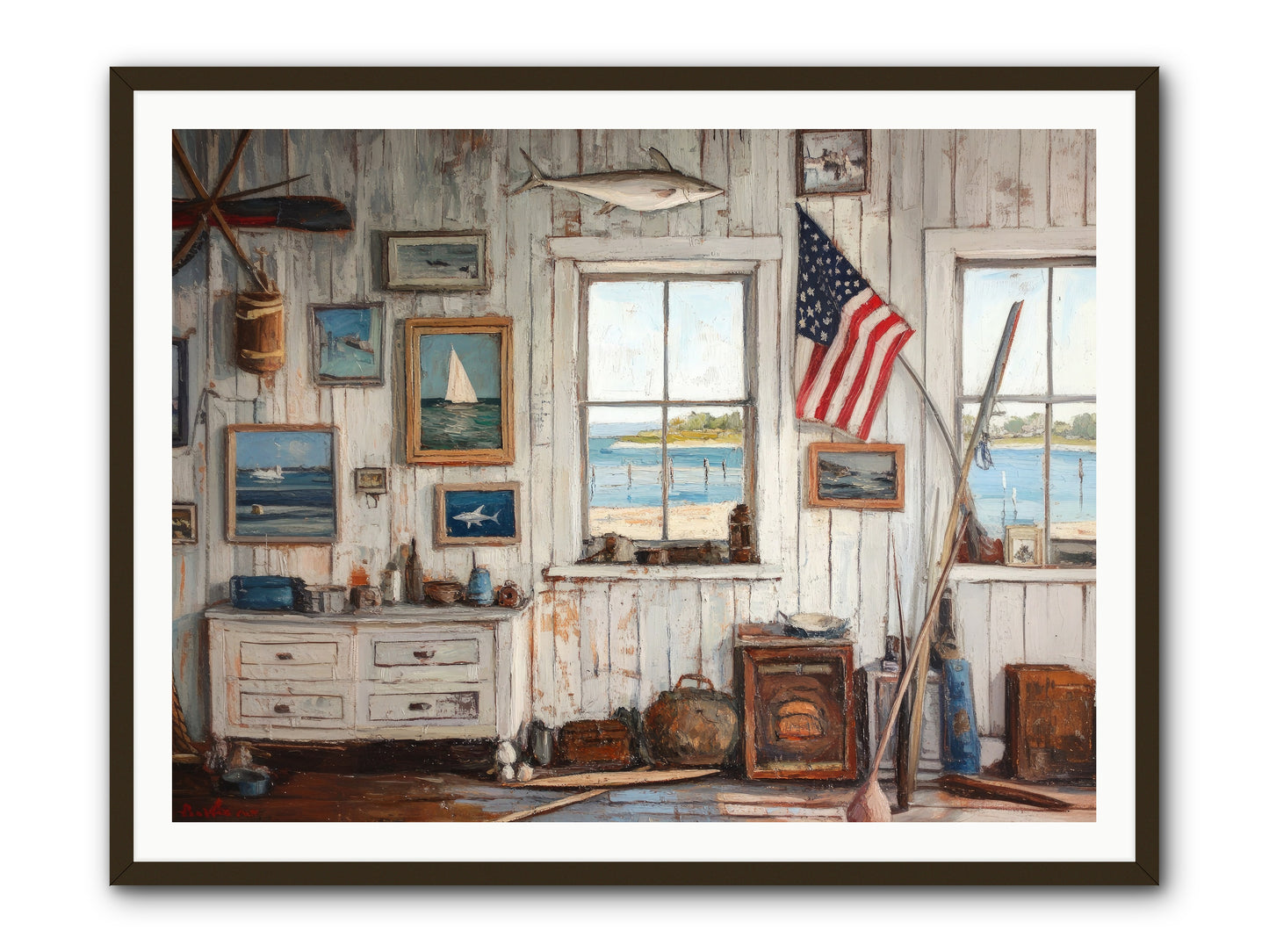 Mariner's Rest -- Framed Print - Black 48x36