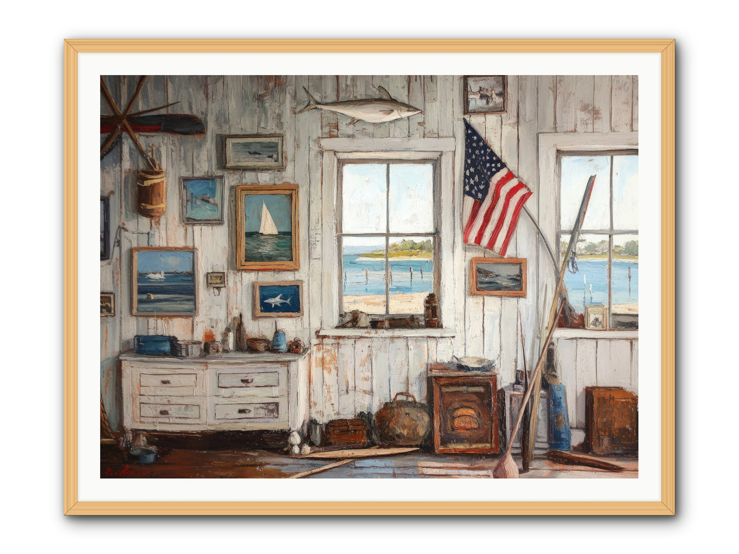 Mariner's Rest -- Framed Print - Natural 48x36