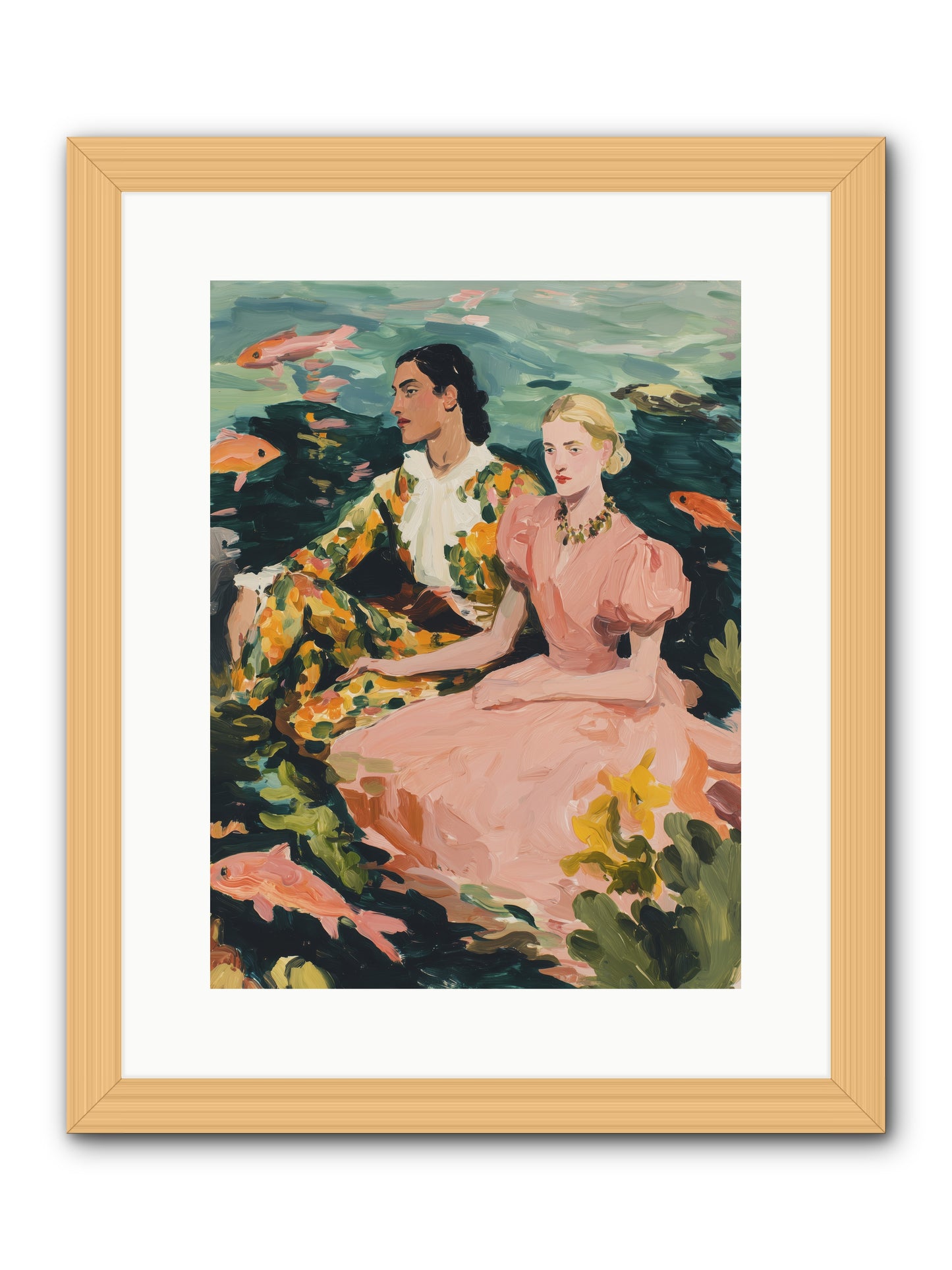 Maritime Affinity -- Framed Print - Natural 12x16