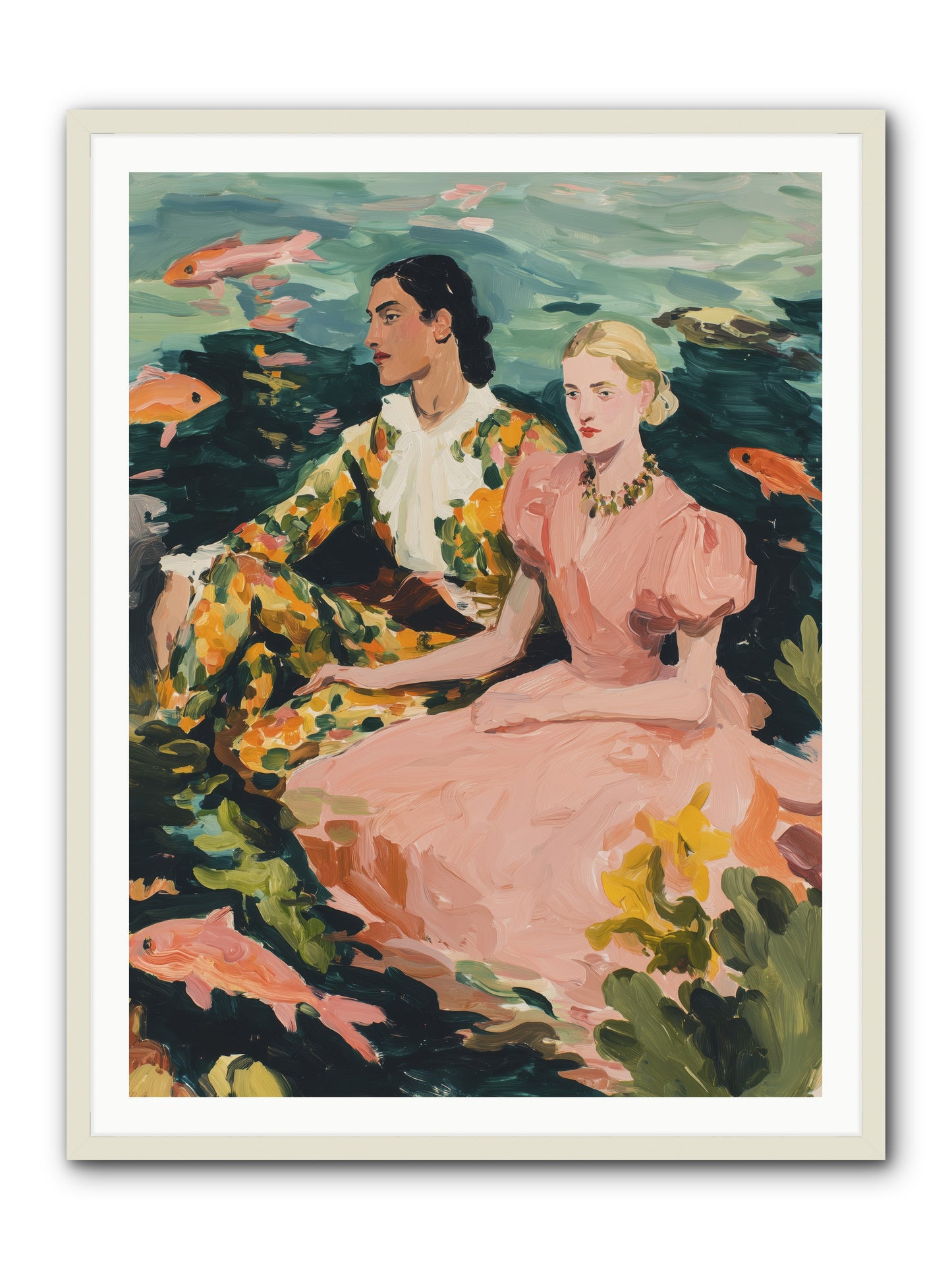 Maritime Affinity -- Framed Print - White 36x48