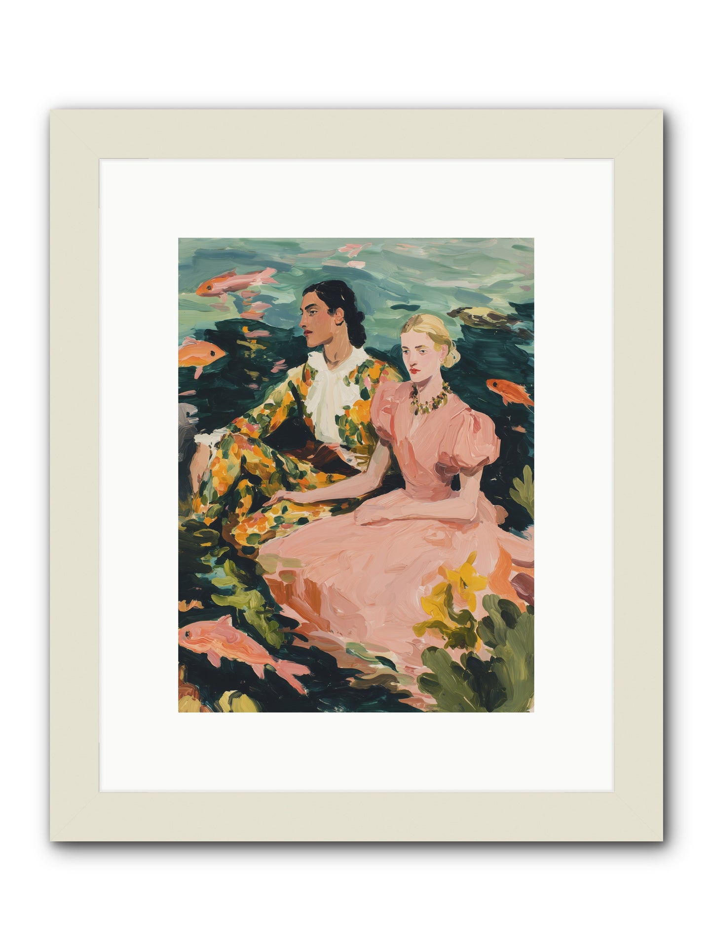 Maritime Affinity -- Framed Print - White 9x12