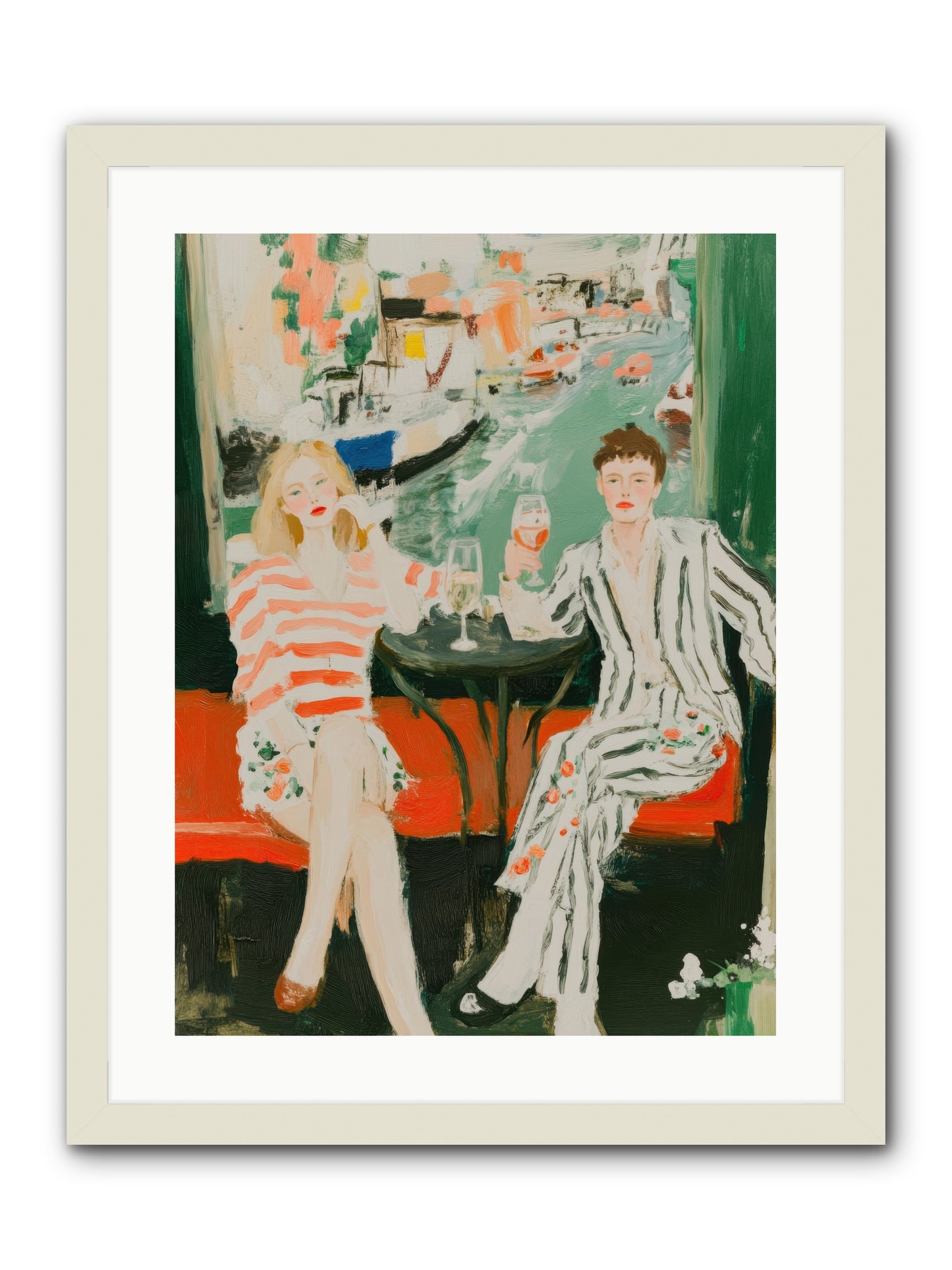 Maritime Daydreams -- Framed Print - White 18x24