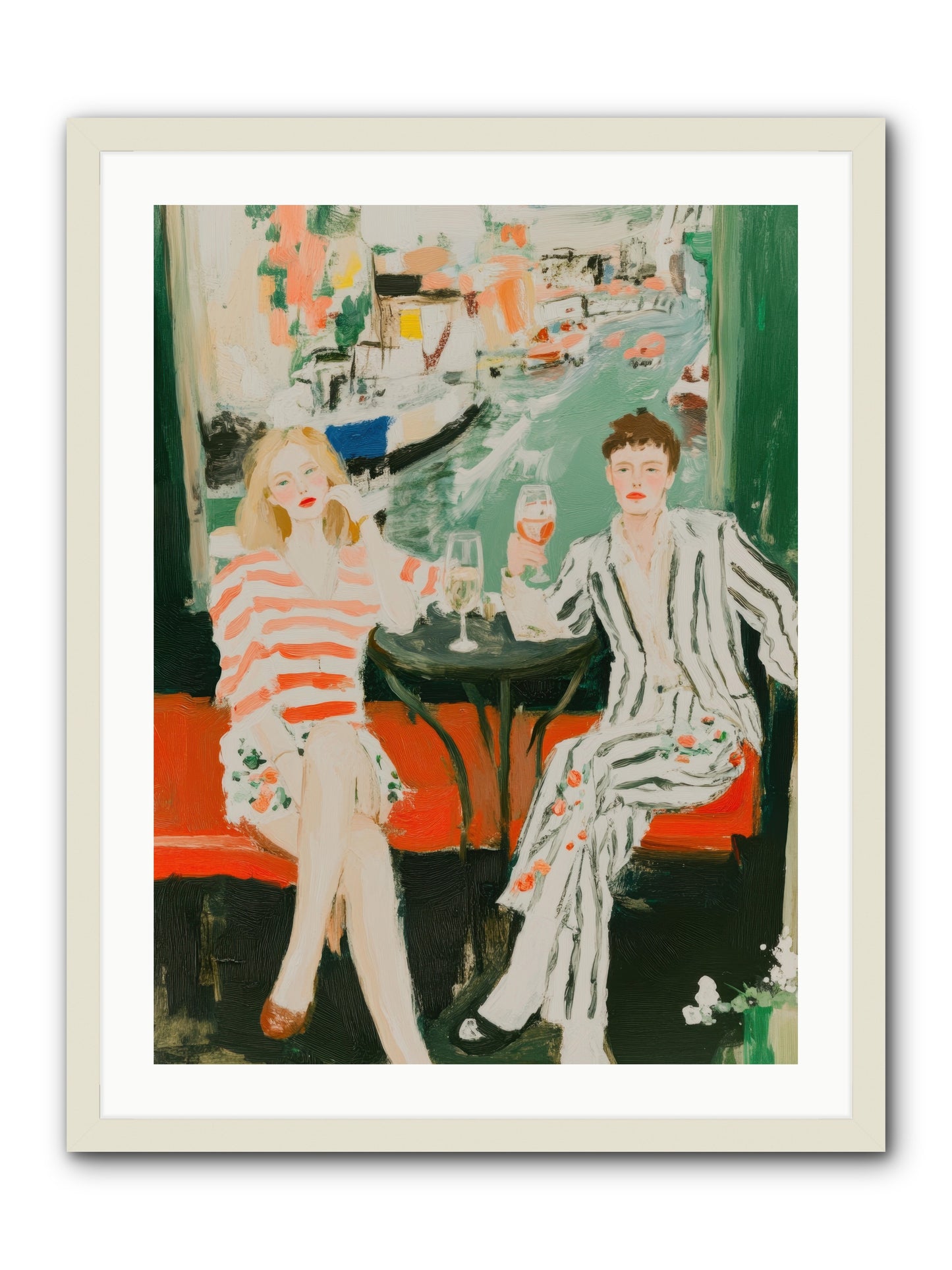 Maritime Daydreams -- Framed Print - White 24x32
