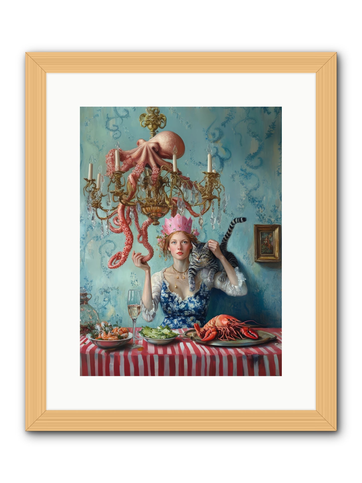 Maritime Manners & Merriment -- Framed Print - Natural 12x16