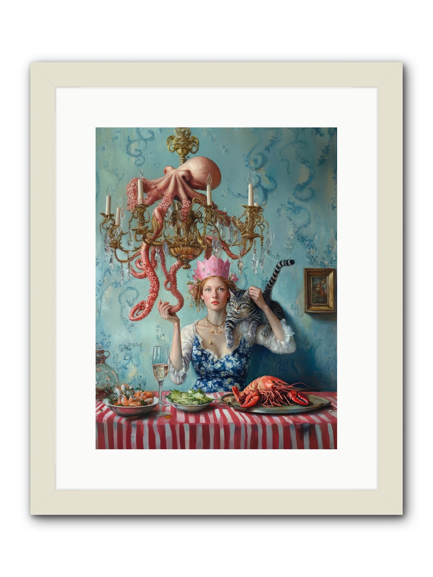 Maritime Manners & Merriment -- Framed Print - White 12x16