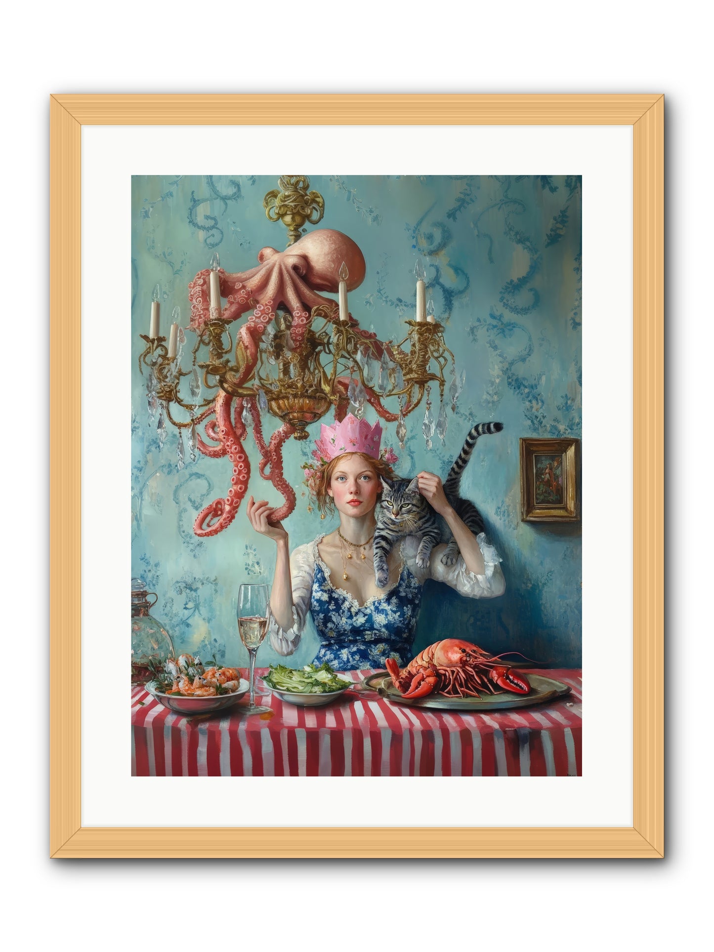 Maritime Manners & Merriment -- Framed Print - Natural 18x24