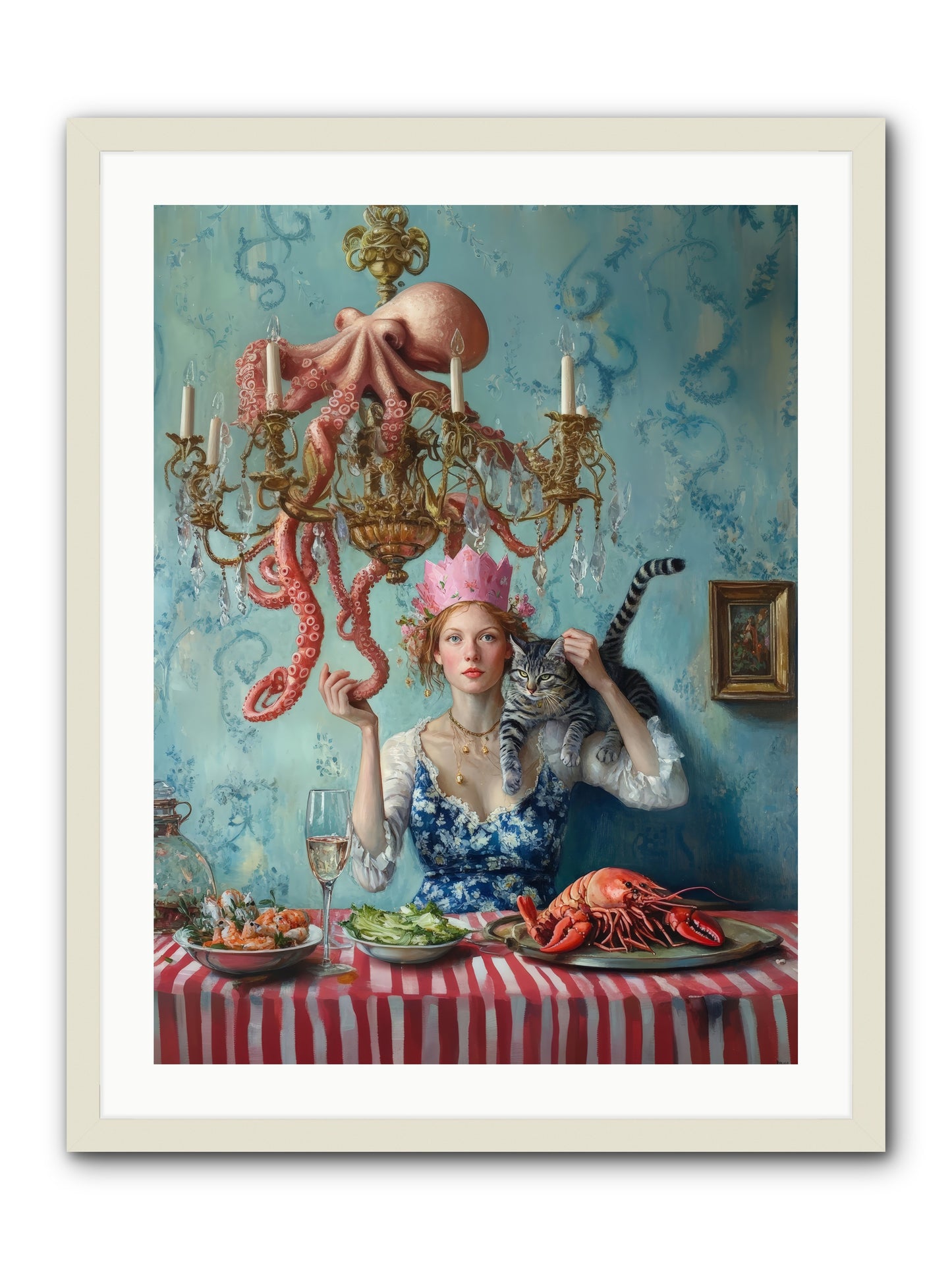 Maritime Manners & Merriment -- Framed Print - White 24x32