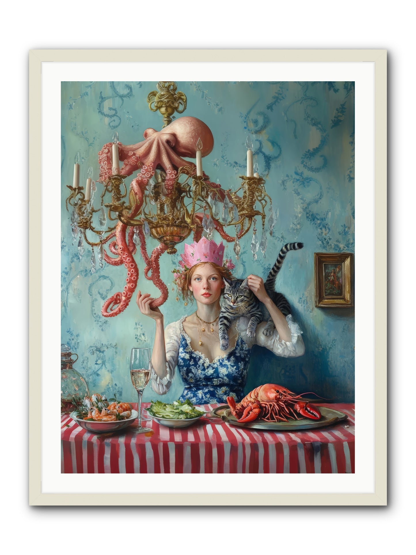 Maritime Manners & Merriment -- Framed Print - White 30x40