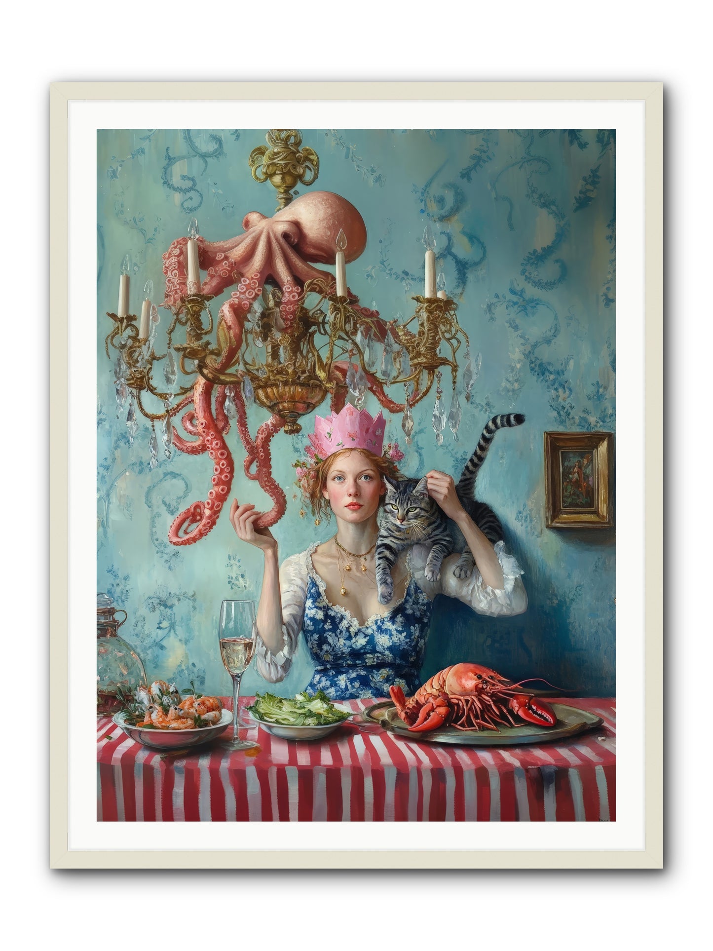 Maritime Manners & Merriment -- Framed Print - White 36x48