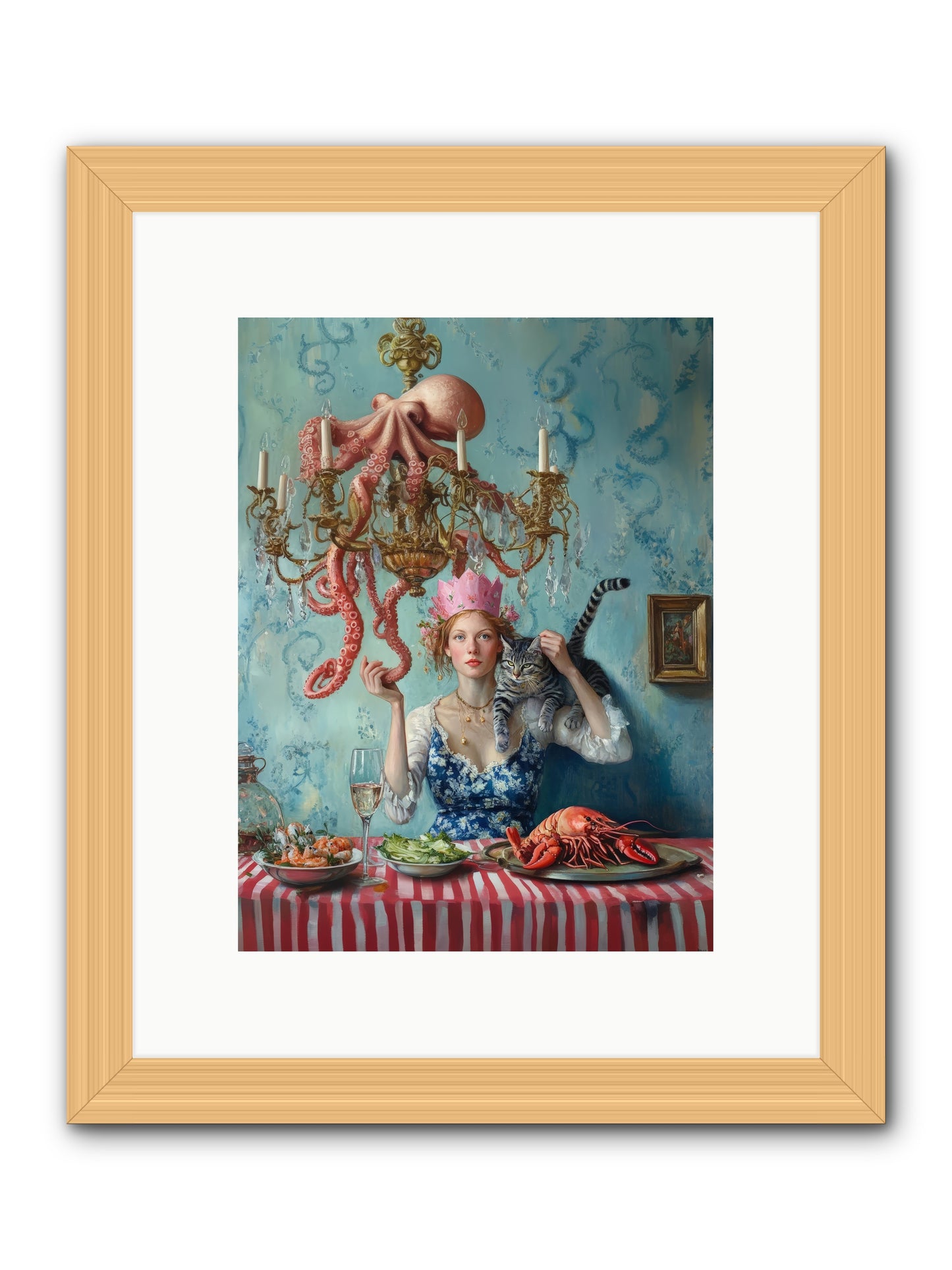 Maritime Manners & Merriment -- Framed Print - Natural 9x12