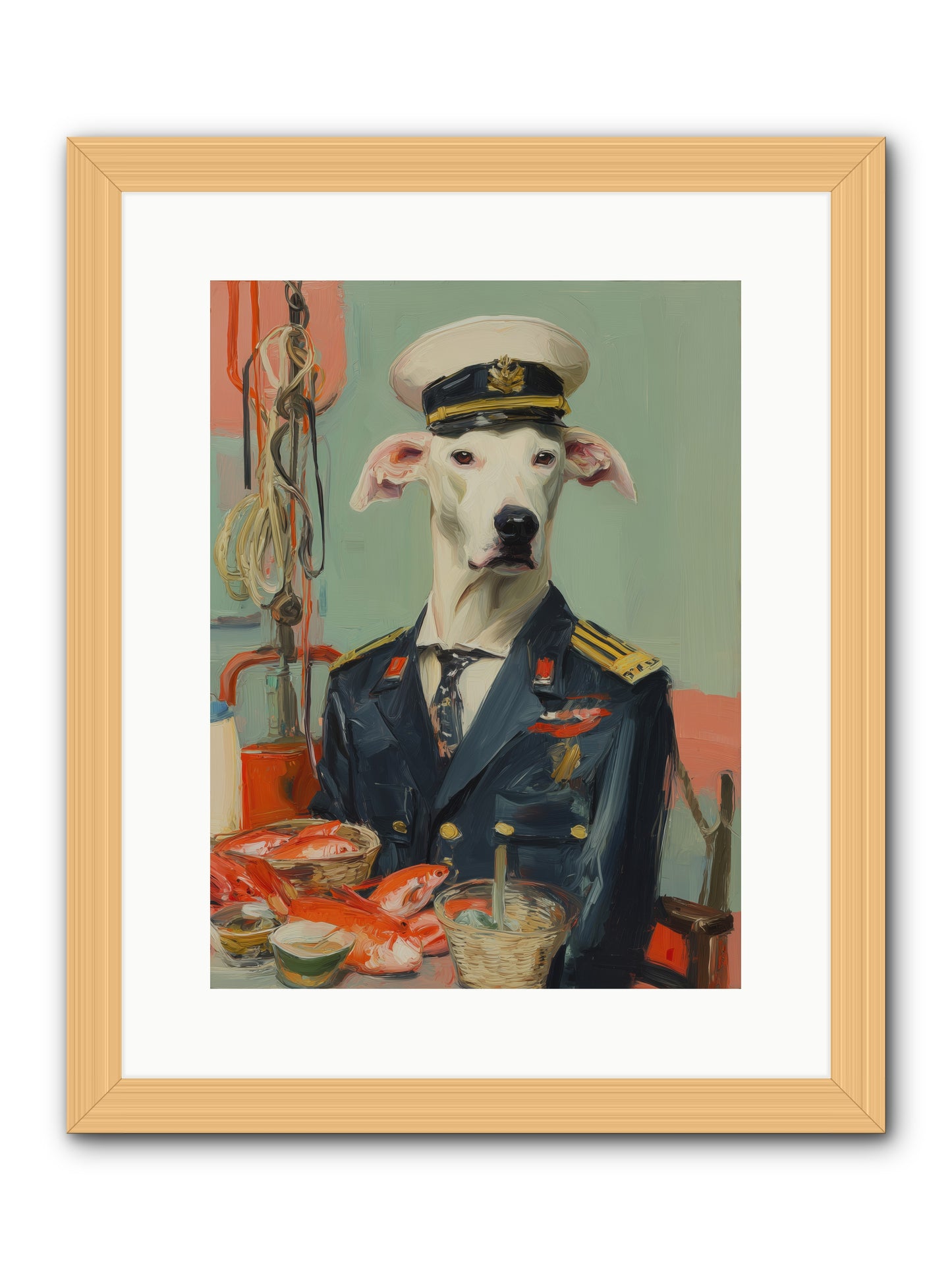 Maritime Mate -- Framed Print - Natural 12x16