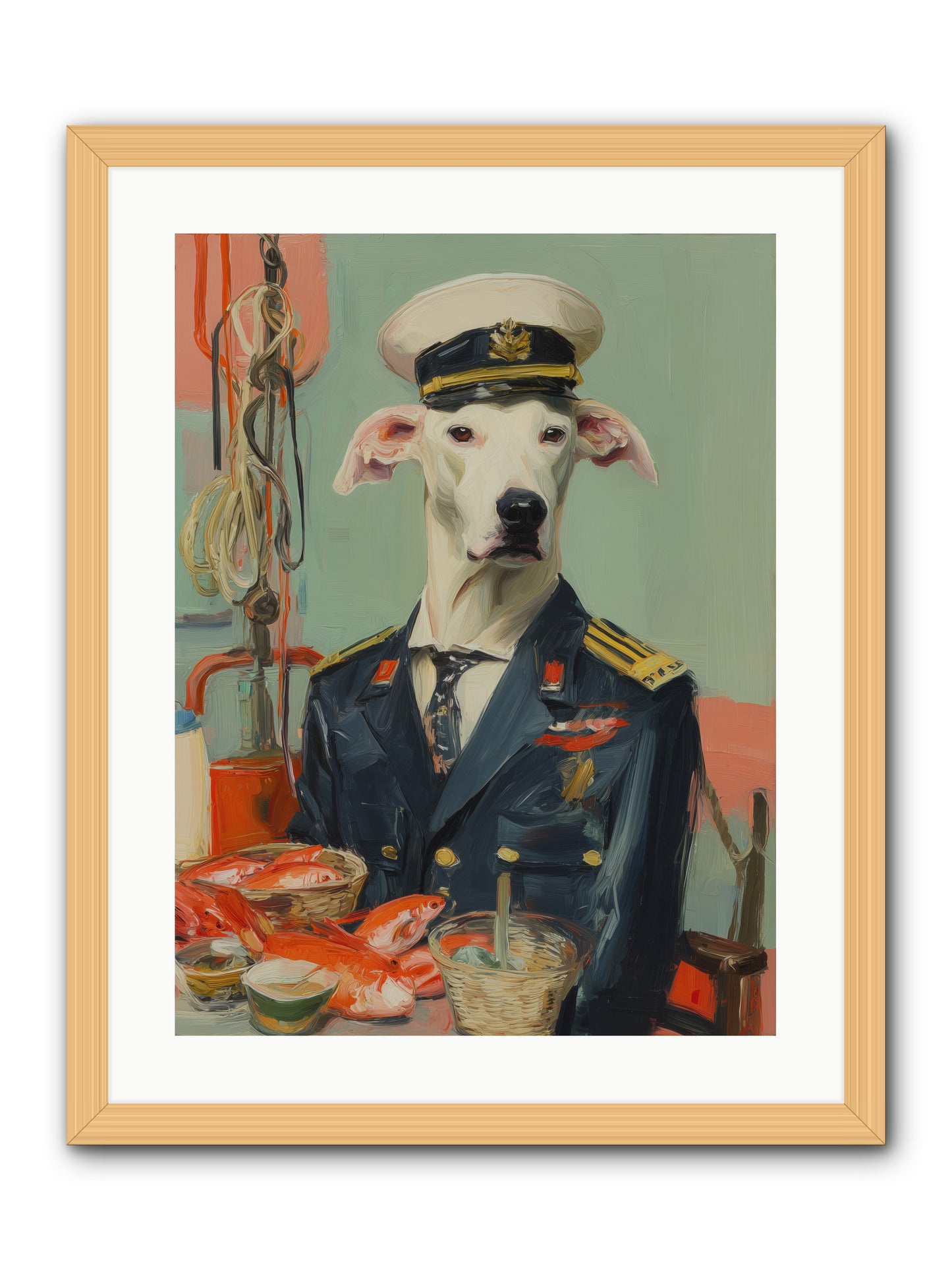 Maritime Mate -- Framed Print - Natural 18x24