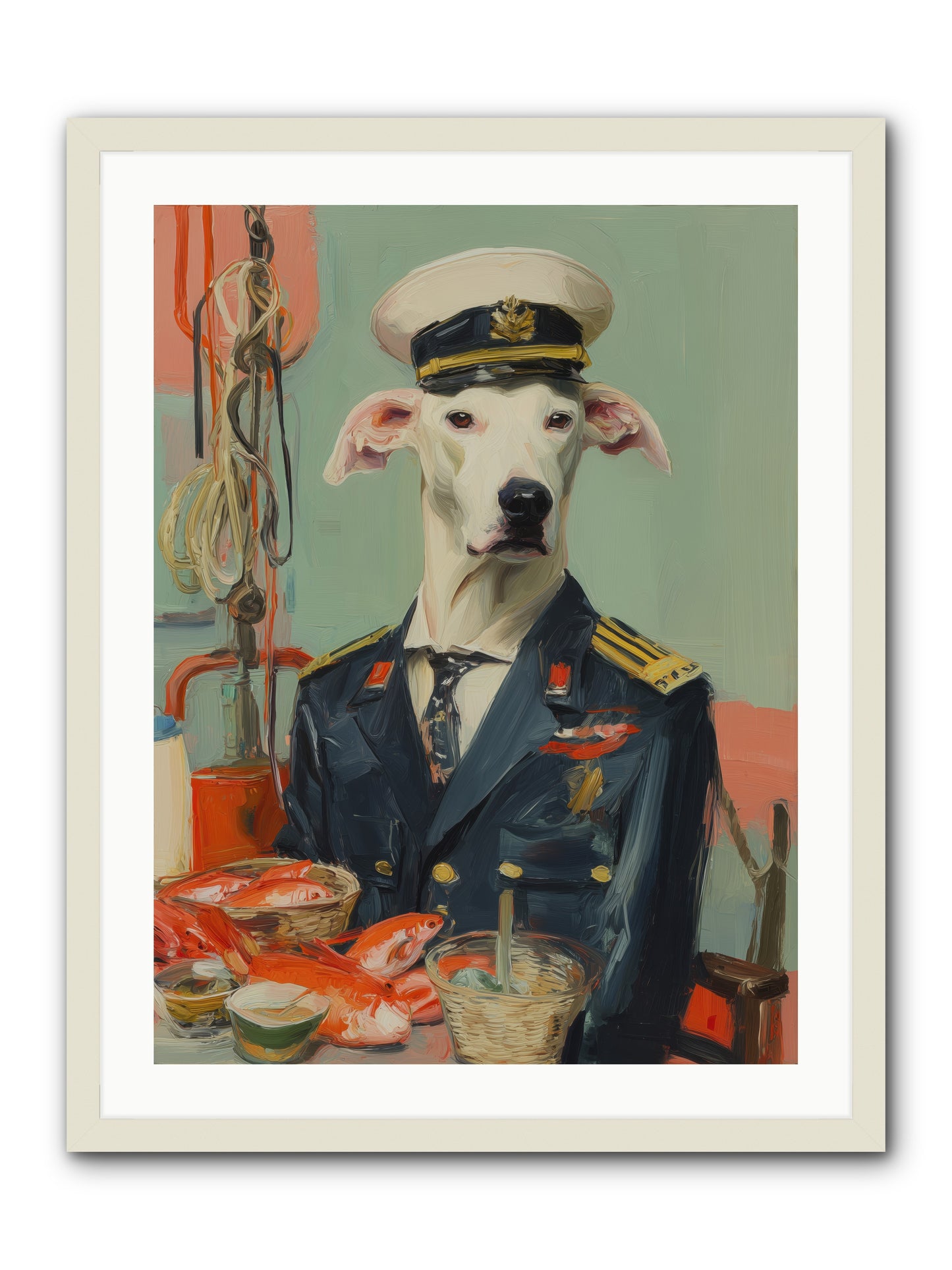 Maritime Mate -- Framed Print - White 24x32