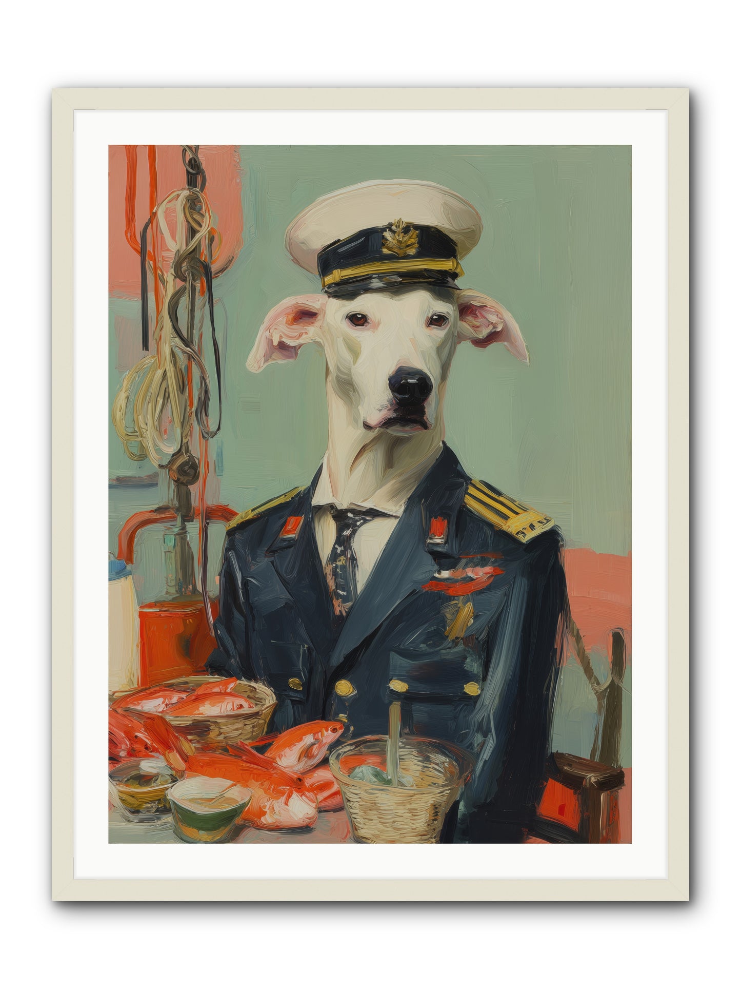 Maritime Mate -- Framed Print - White 30x40