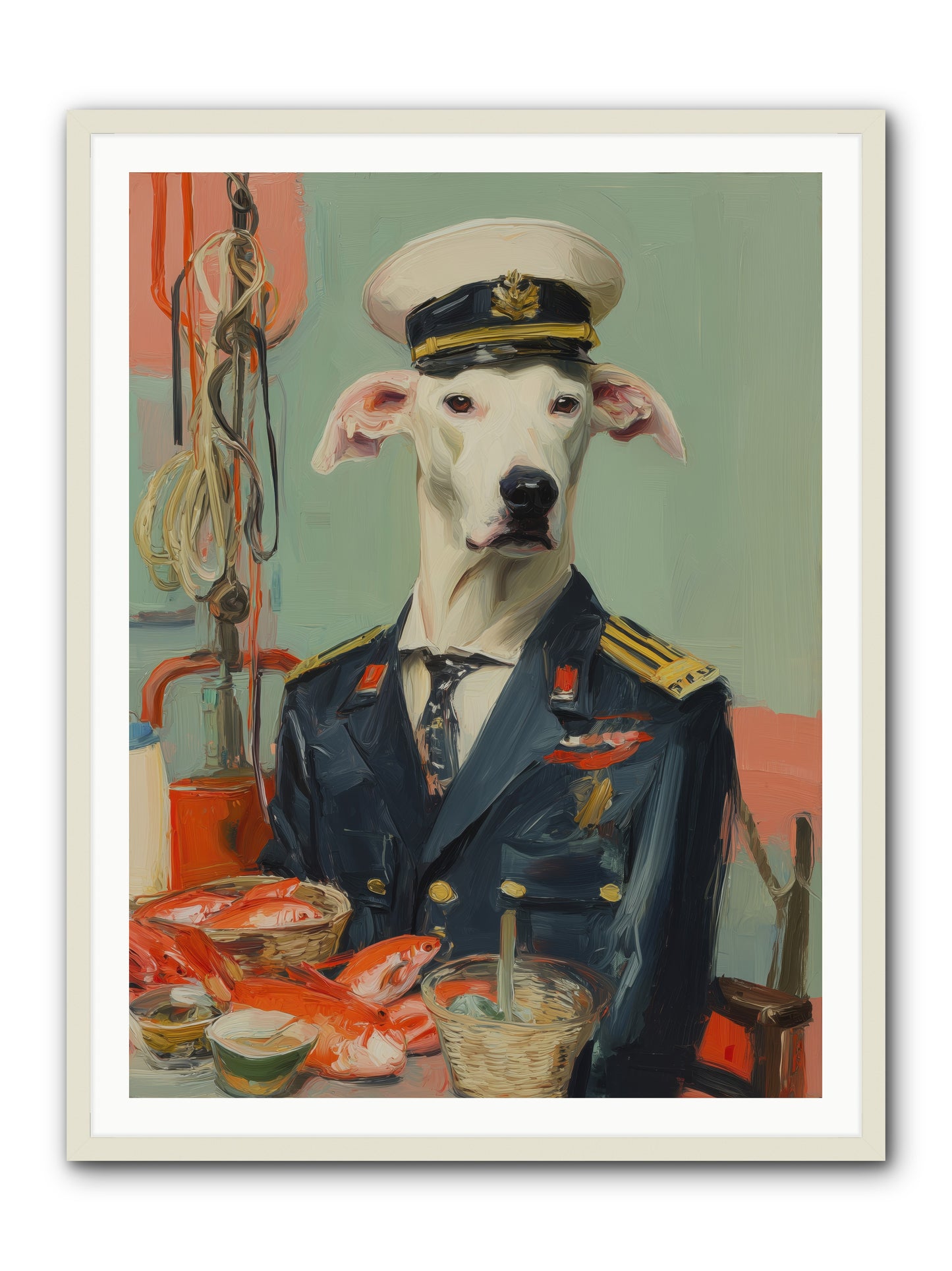 Maritime Mate -- Framed Print - White 36x48