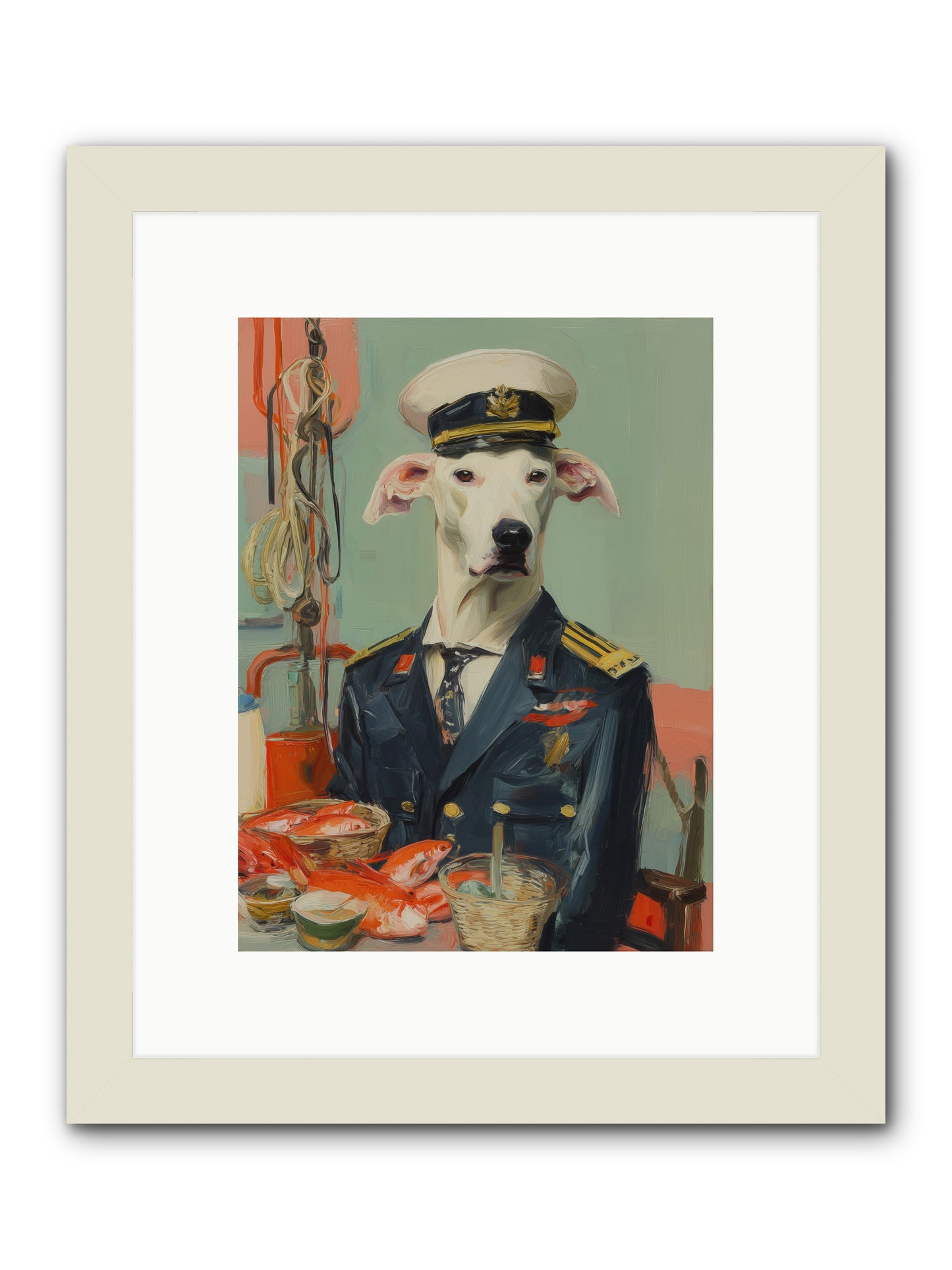 Maritime Mate -- Framed Print - White 9x12