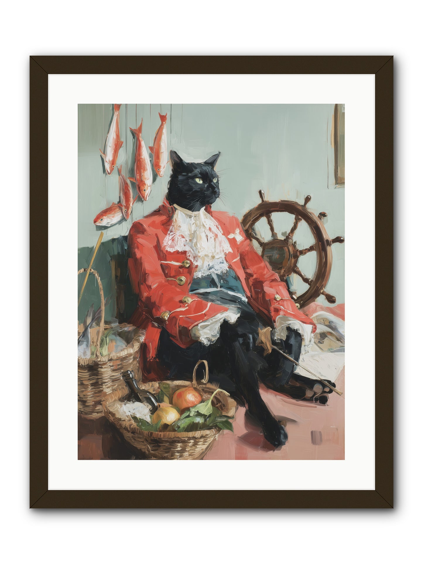 Maritime Monarchy -- Framed Print - Black 18x24