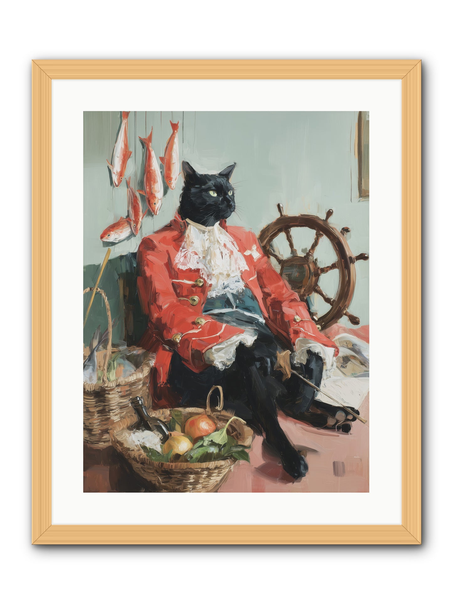 Maritime Monarchy -- Framed Print - Natural 18x24
