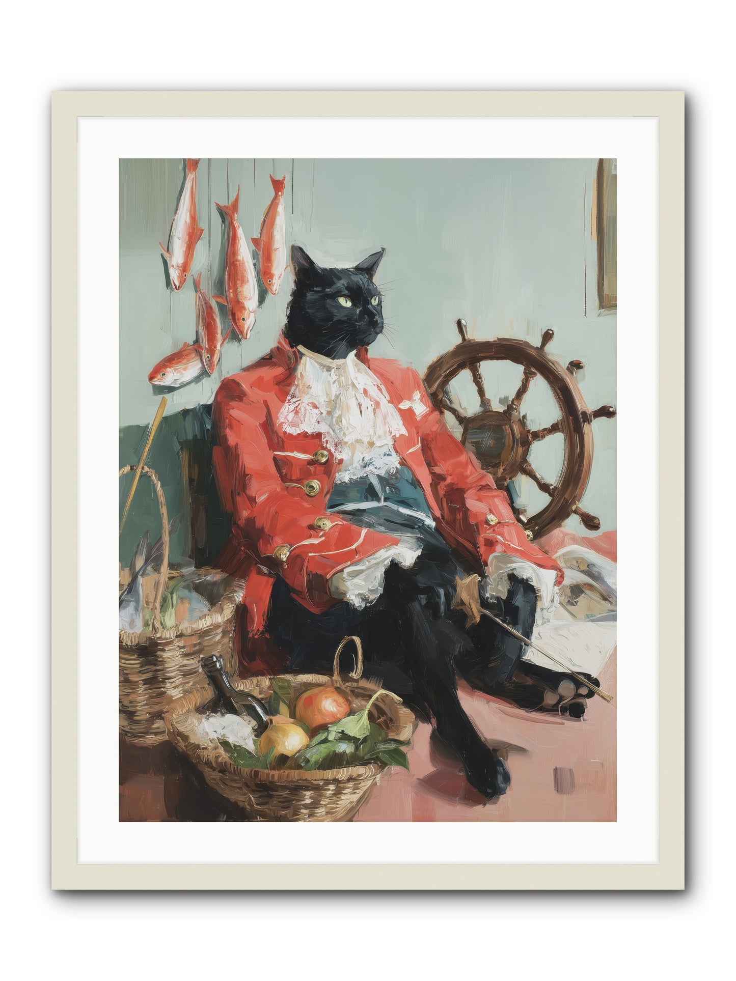 Maritime Monarchy -- Framed Print - White 24x32