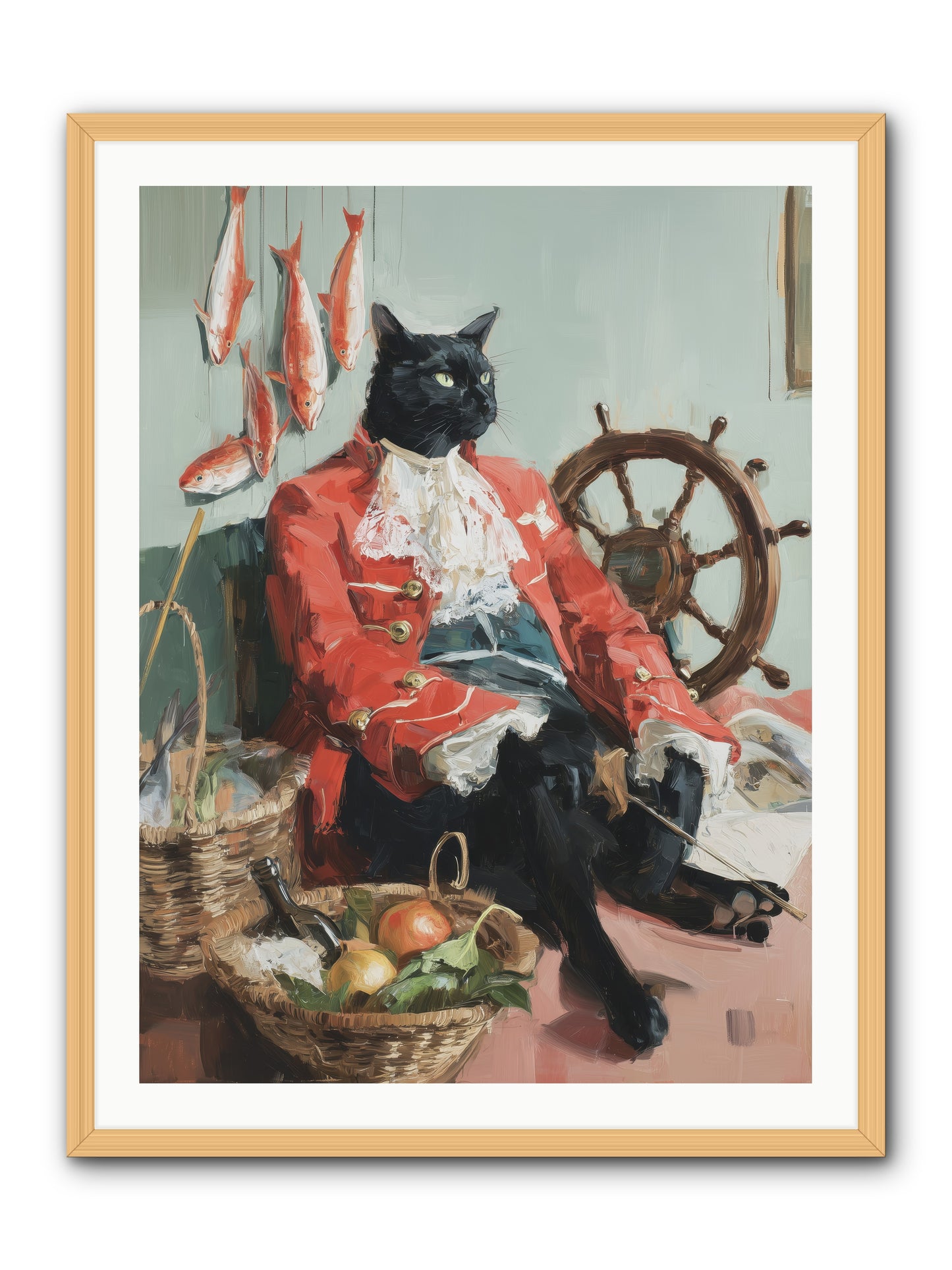 Maritime Monarchy -- Framed Print - Natural 30x40