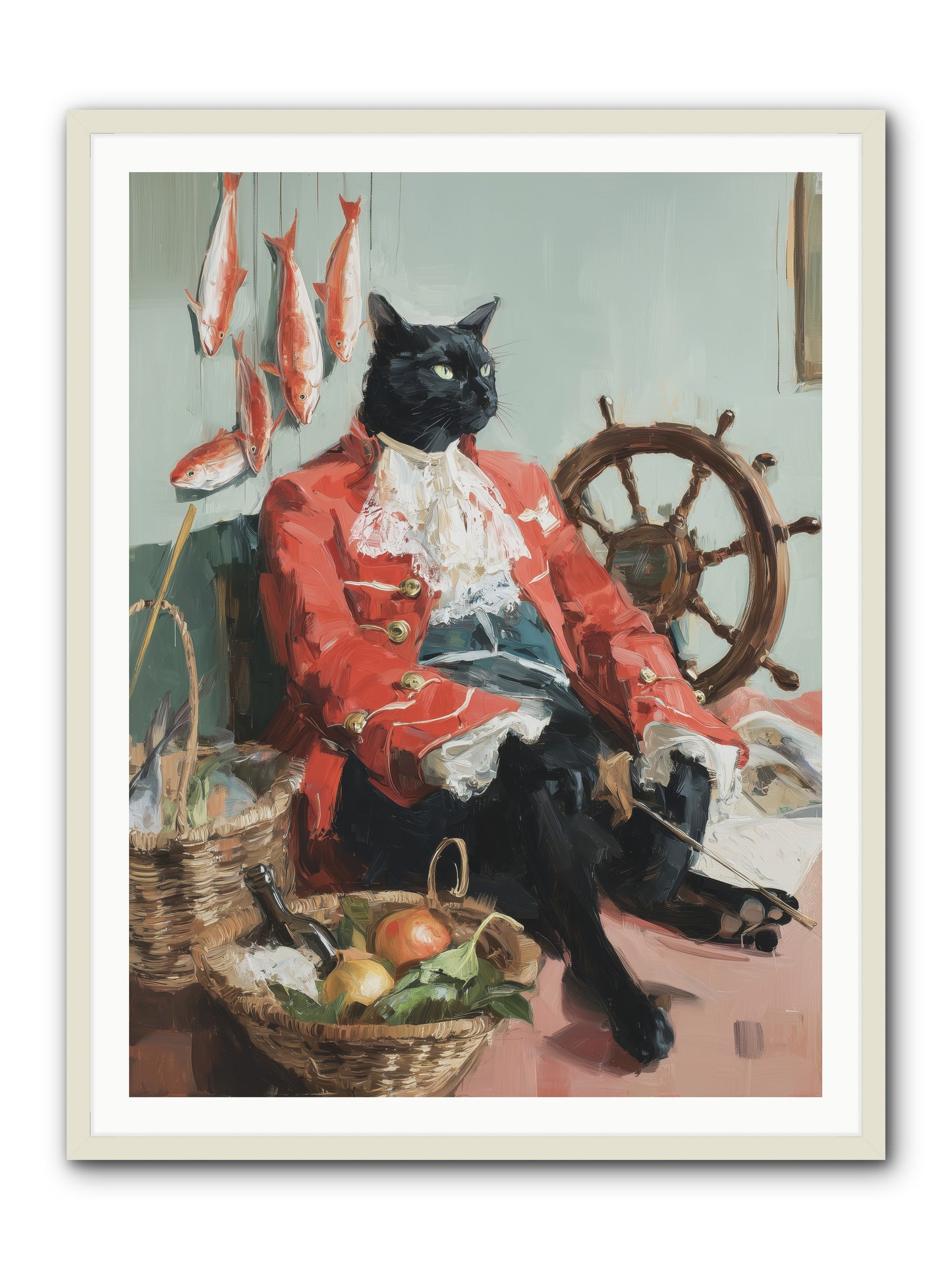 Maritime Monarchy -- Framed Print - White 36x48