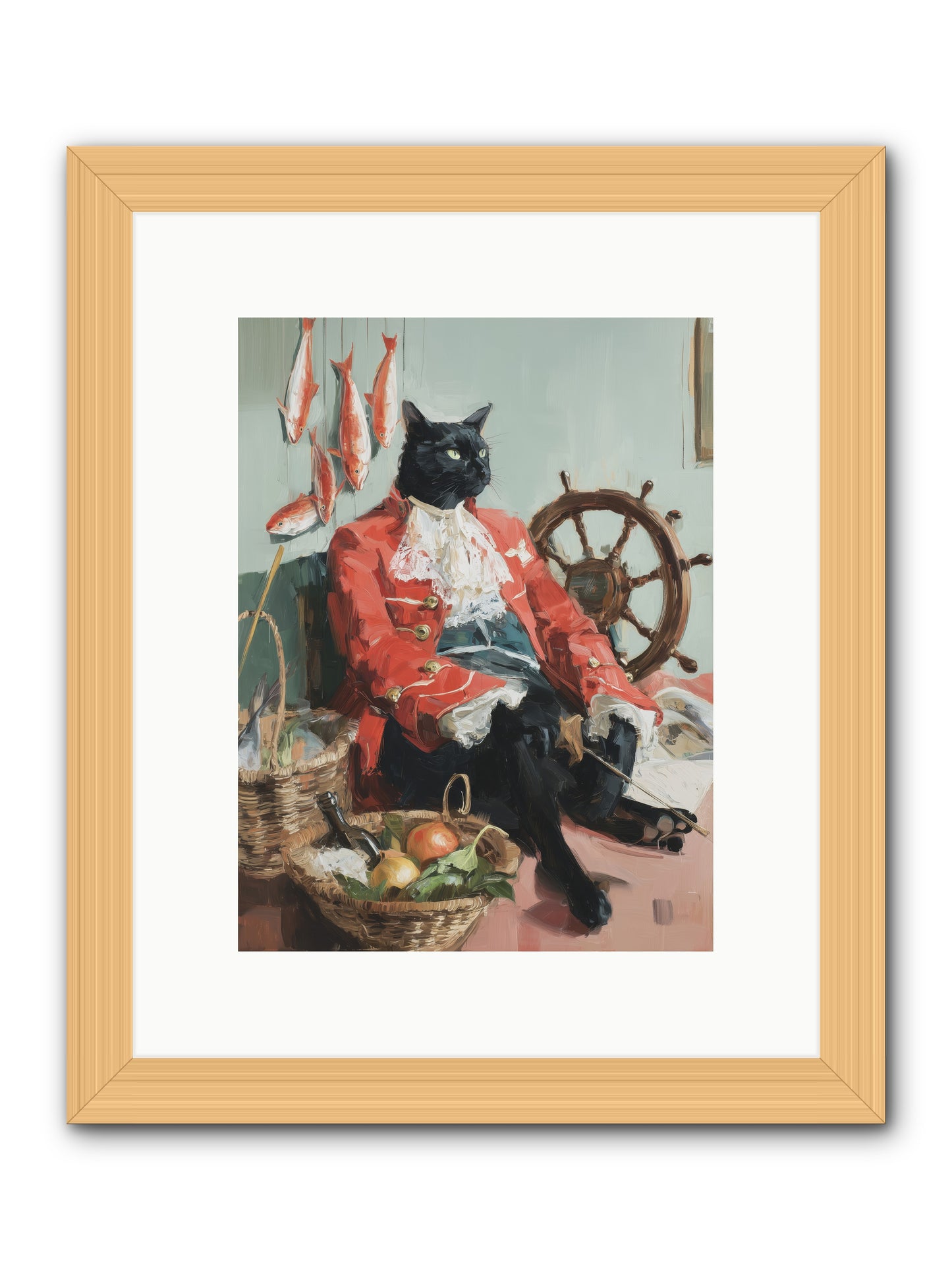 Maritime Monarchy -- Framed Print - Natural 9x12
