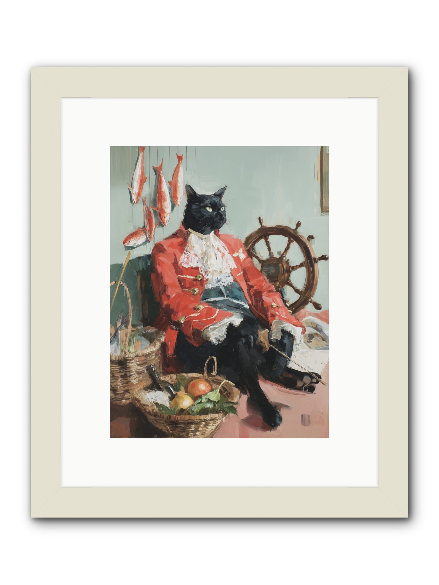 Maritime Monarchy -- Framed Print - White 9x12