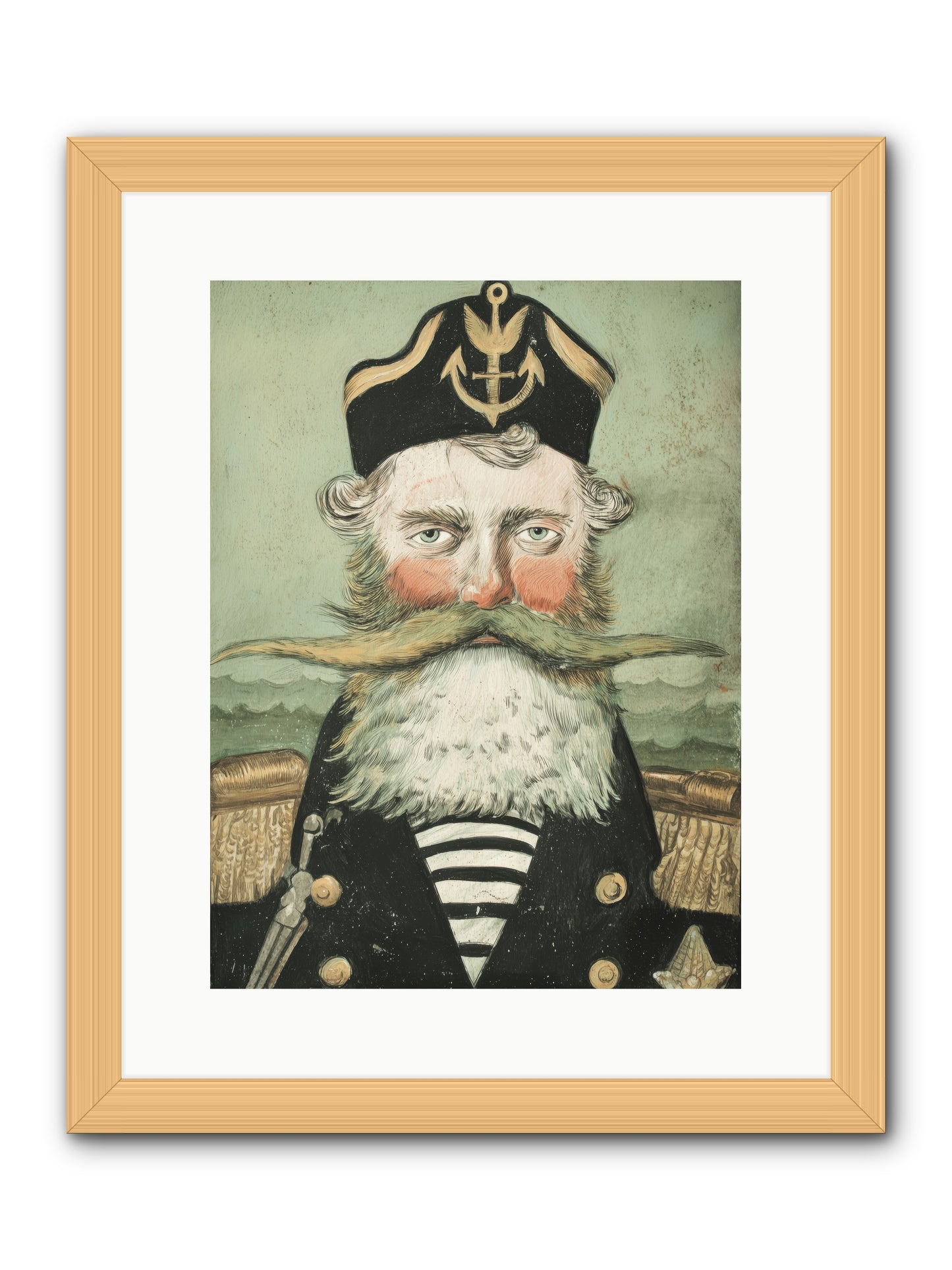 Maritime Soul -- Framed Print - Natural 12x16