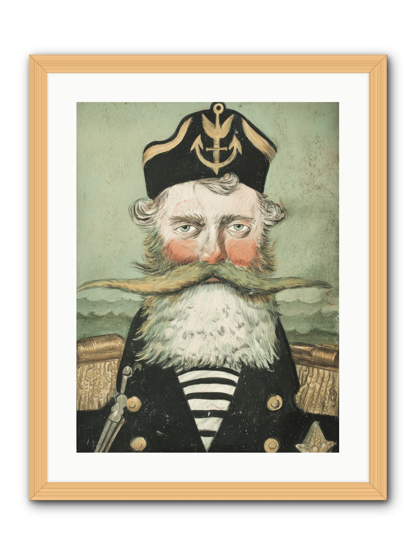 Maritime Soul -- Framed Print - Natural 18x24