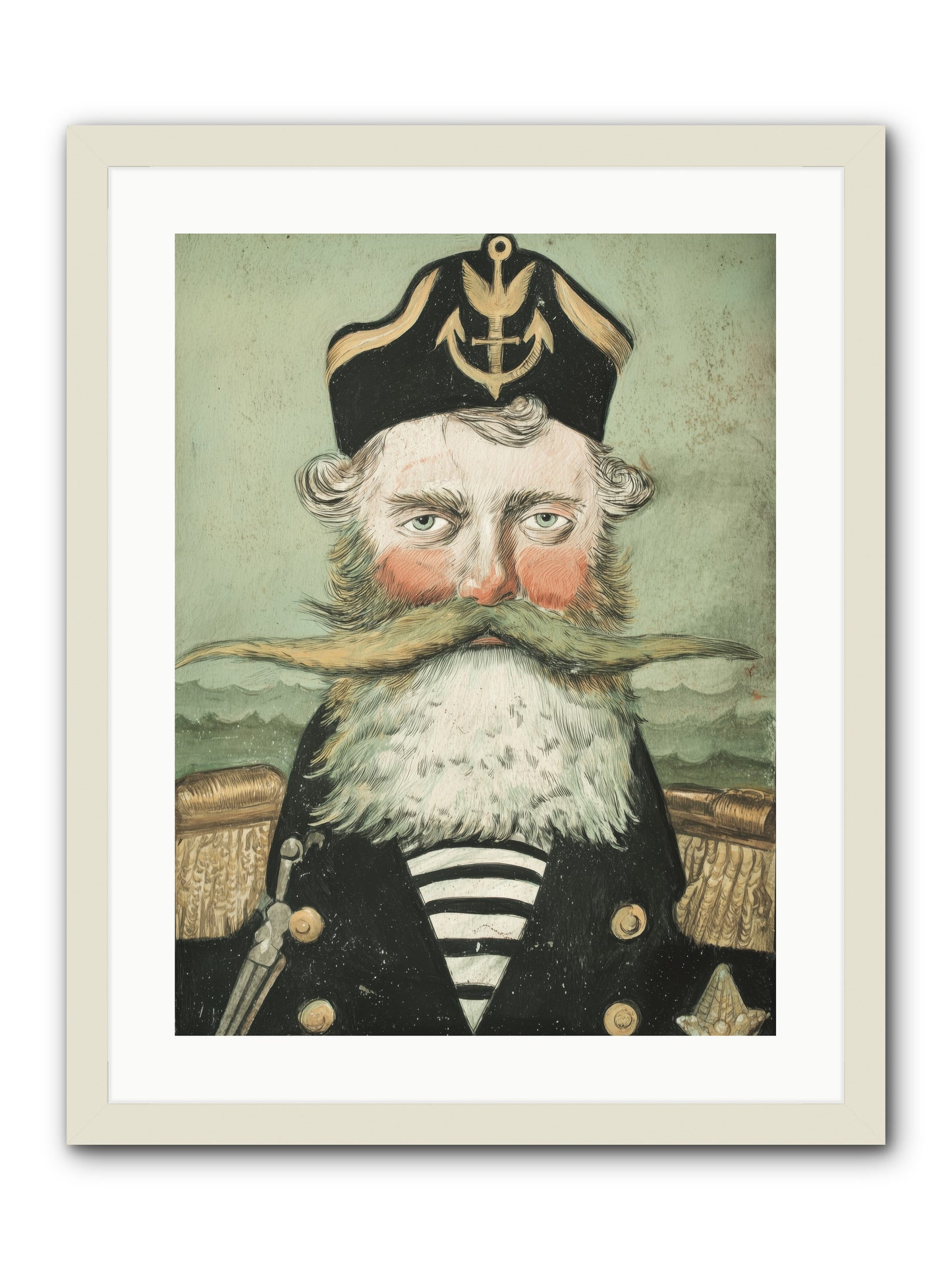 Maritime Soul -- Framed Print - White 18x24