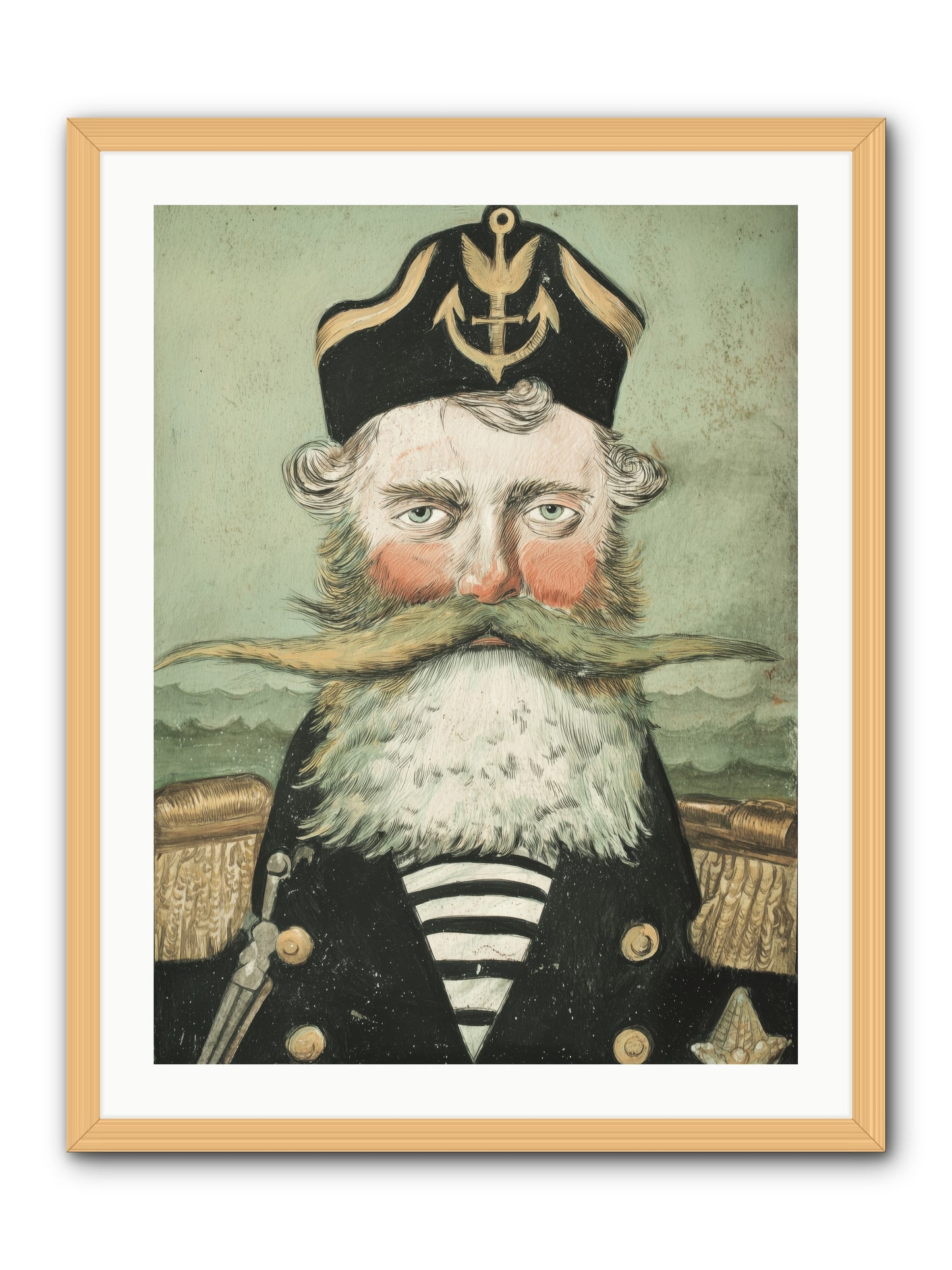 Maritime Soul -- Framed Print - Natural 24x32