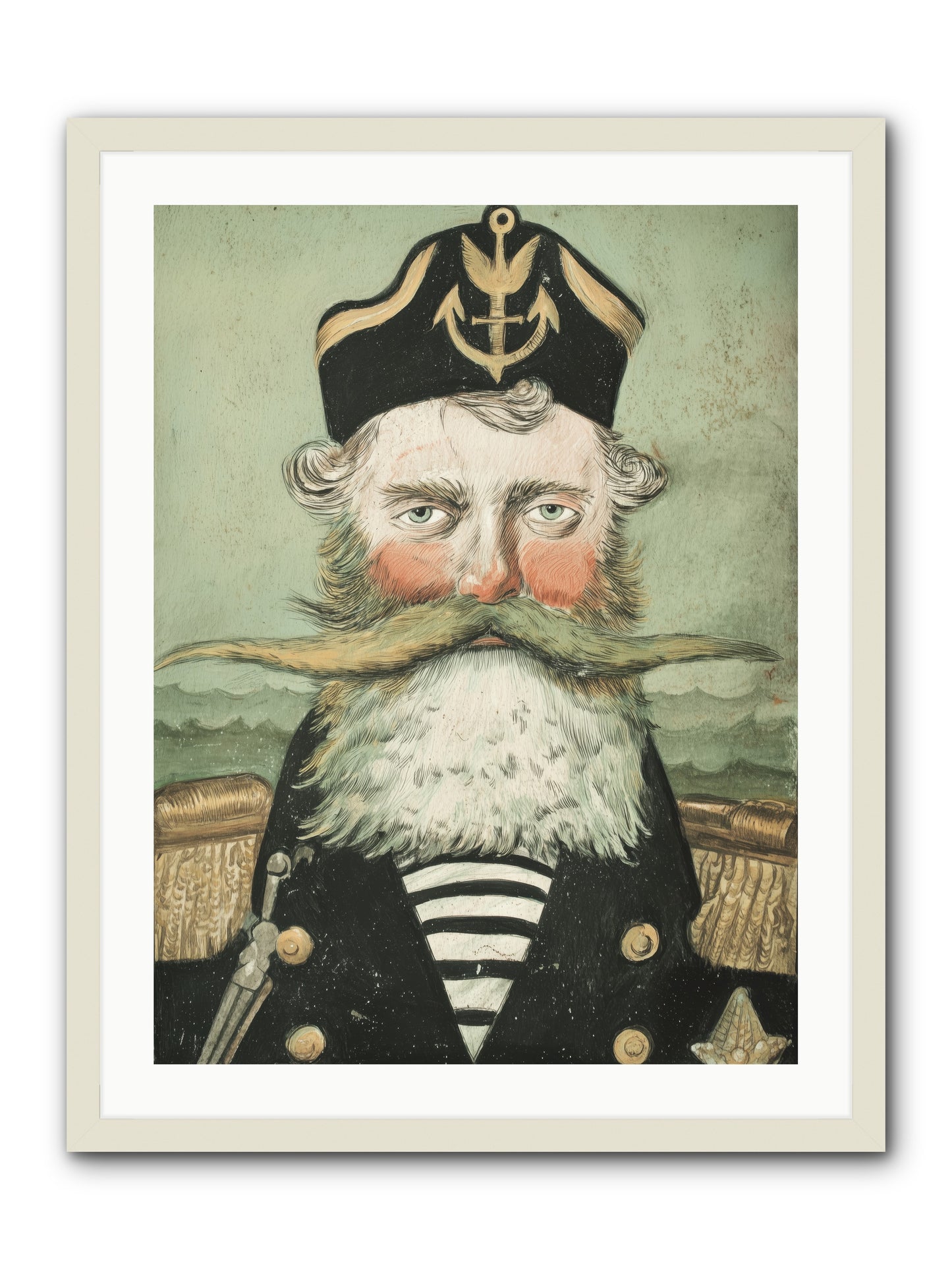 Maritime Soul -- Framed Print - White 24x32