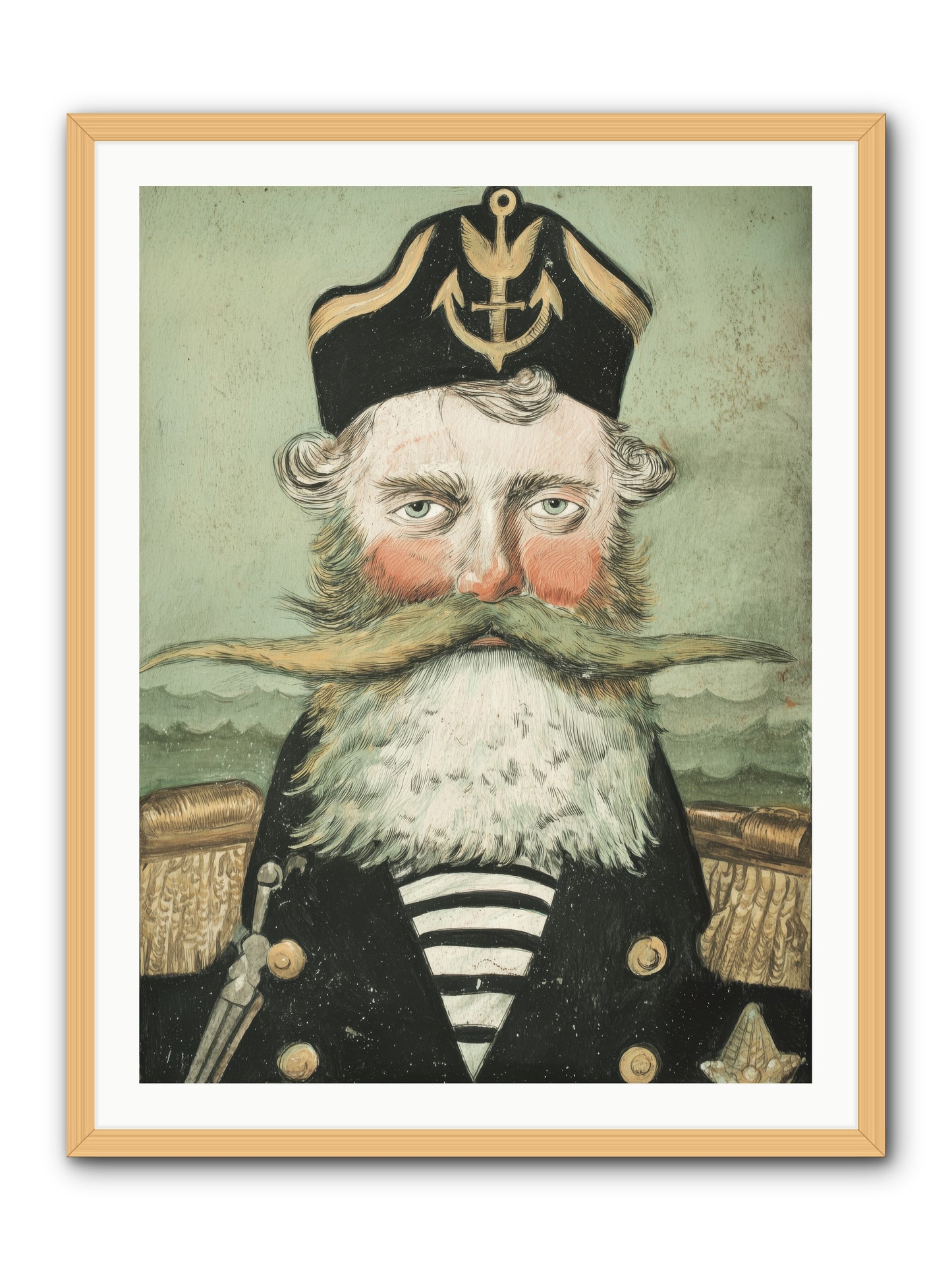 Maritime Soul -- Framed Print - Natural 30x40
