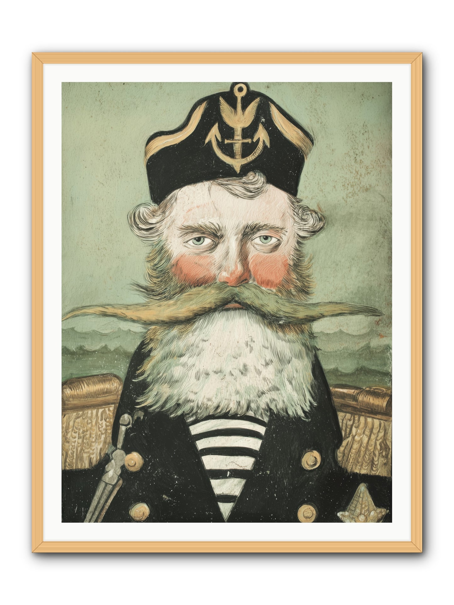 Maritime Soul -- Framed Print - Natural 36x48