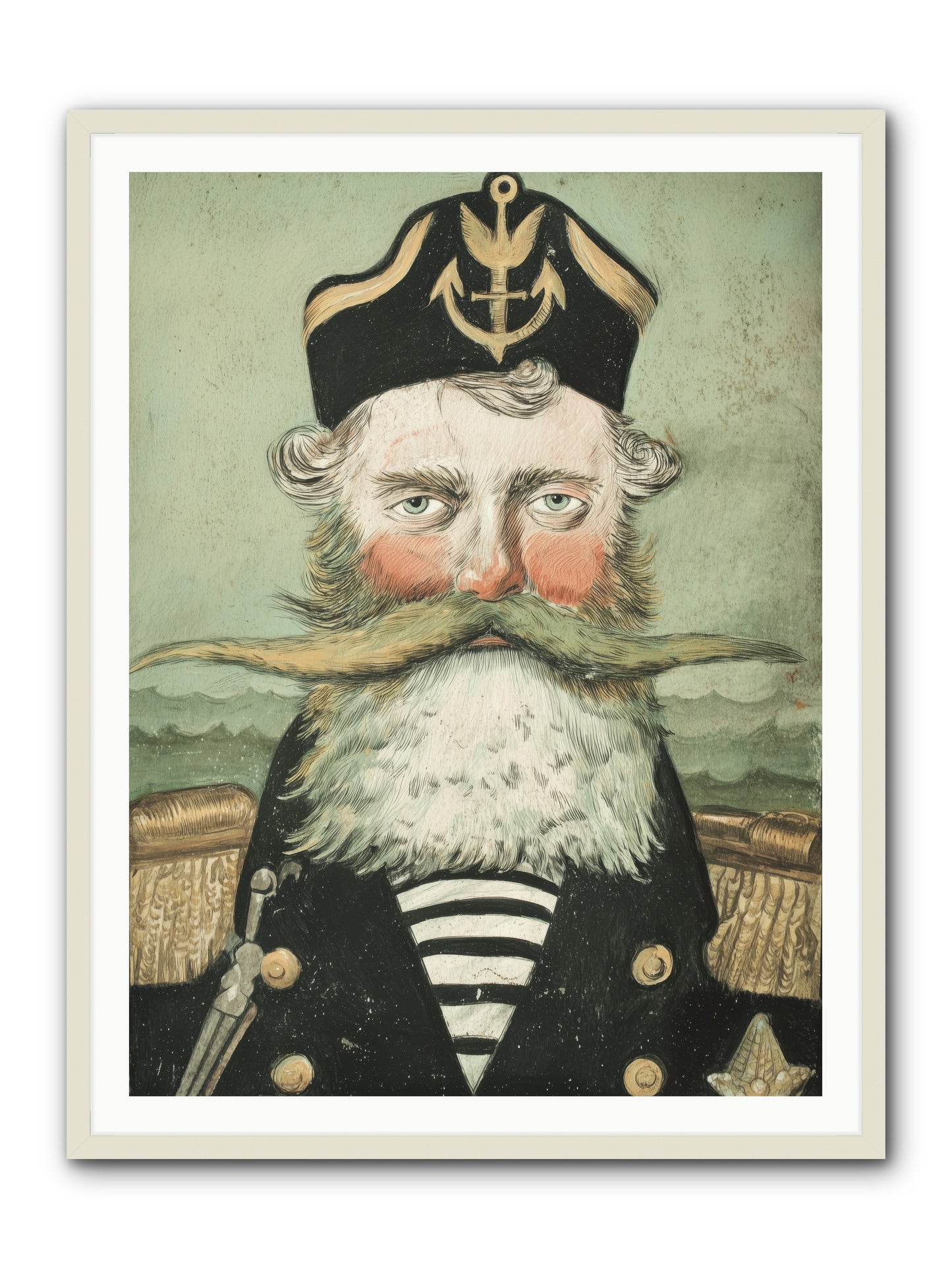 Maritime Soul -- Framed Print - White 36x48