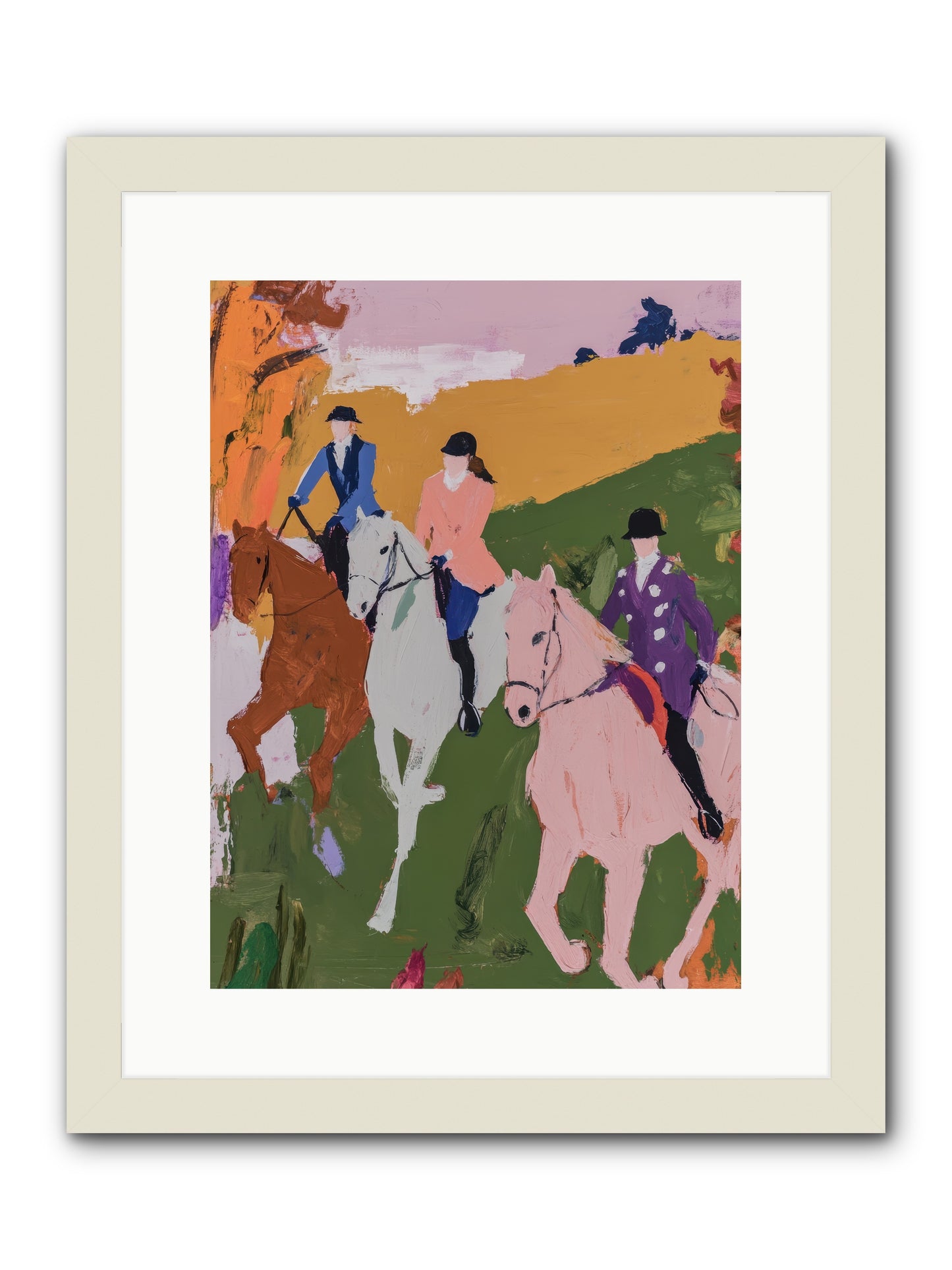 Marmalade Morning No.1 -- Framed Print - White 12x16