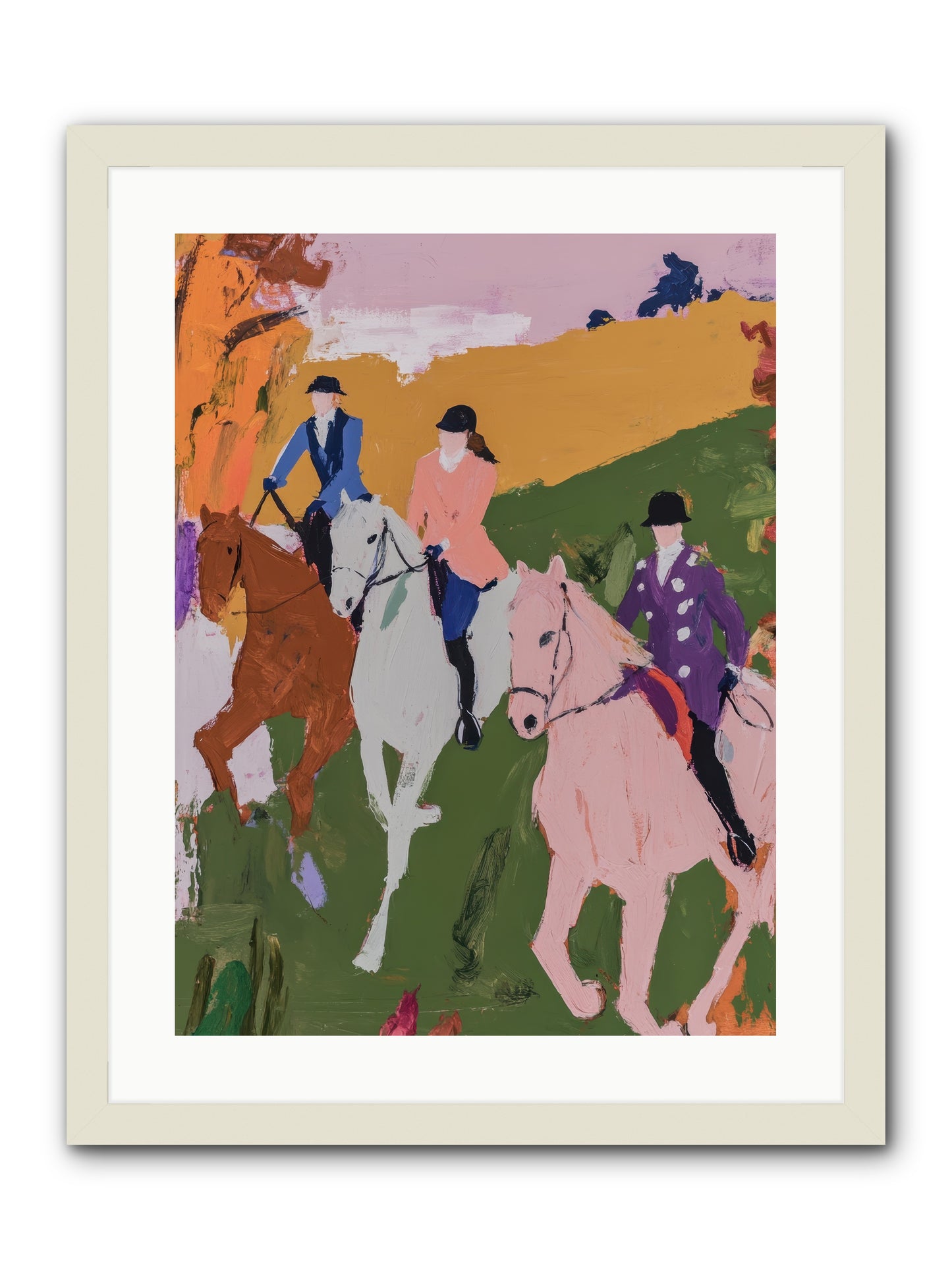 Marmalade Morning No.1 -- Framed Print - White 18x24