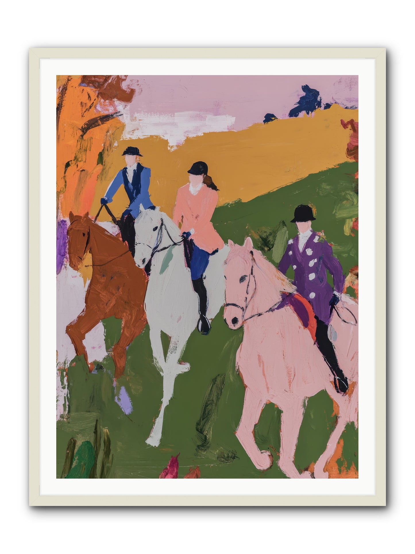Marmalade Morning No.1 -- Framed Print - White 36x48