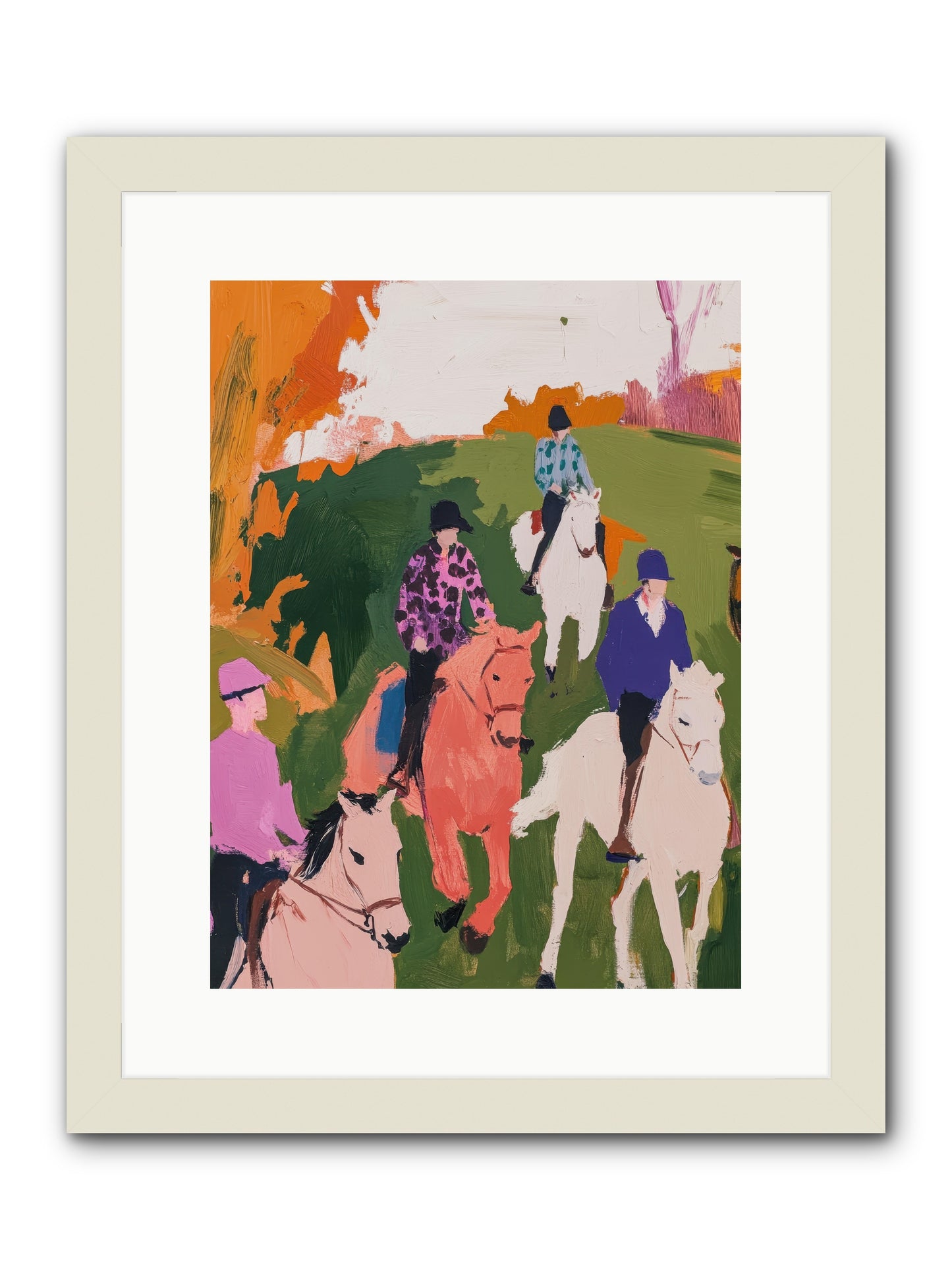 Marmalade Morning No.2 -- Framed Print - White 12x16