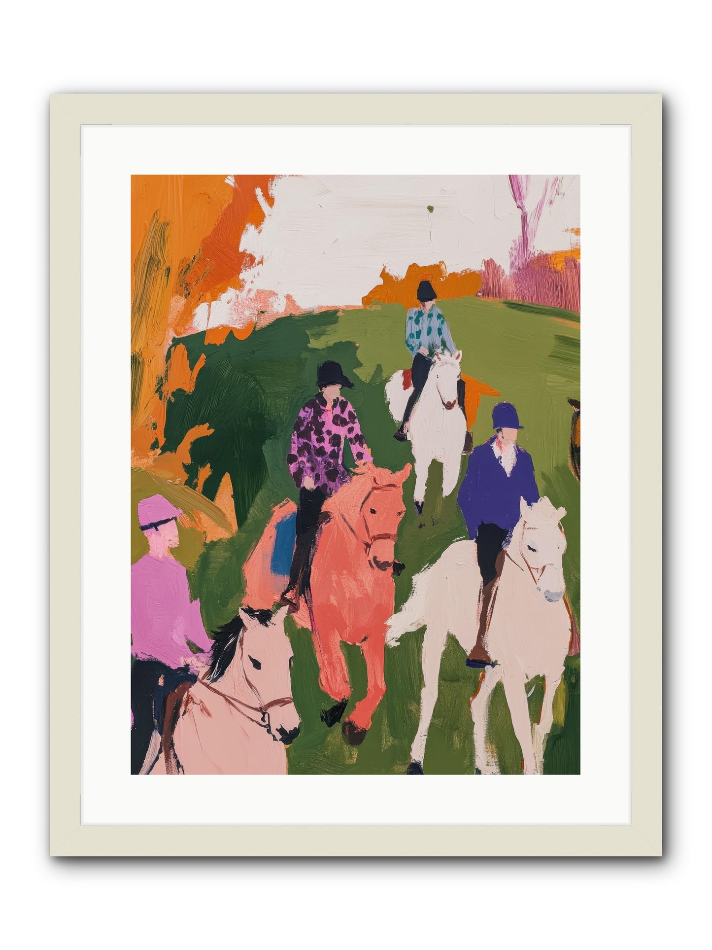 Marmalade Morning No.2 -- Framed Print - White 18x24
