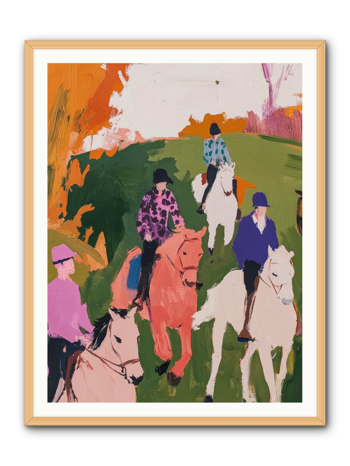 Marmalade Morning No.2 -- Framed Print - Natural 36x48
