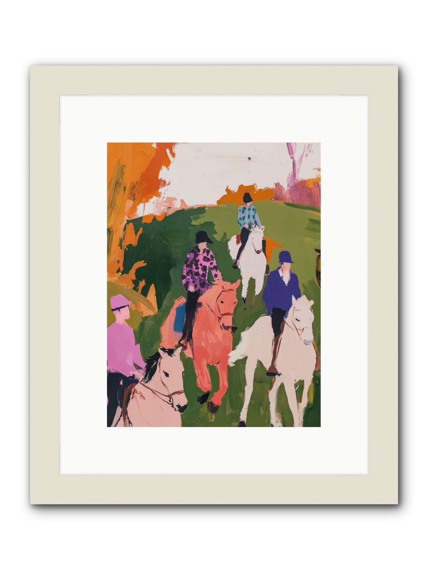 Marmalade Morning No.2 -- Framed Print - White 9x12