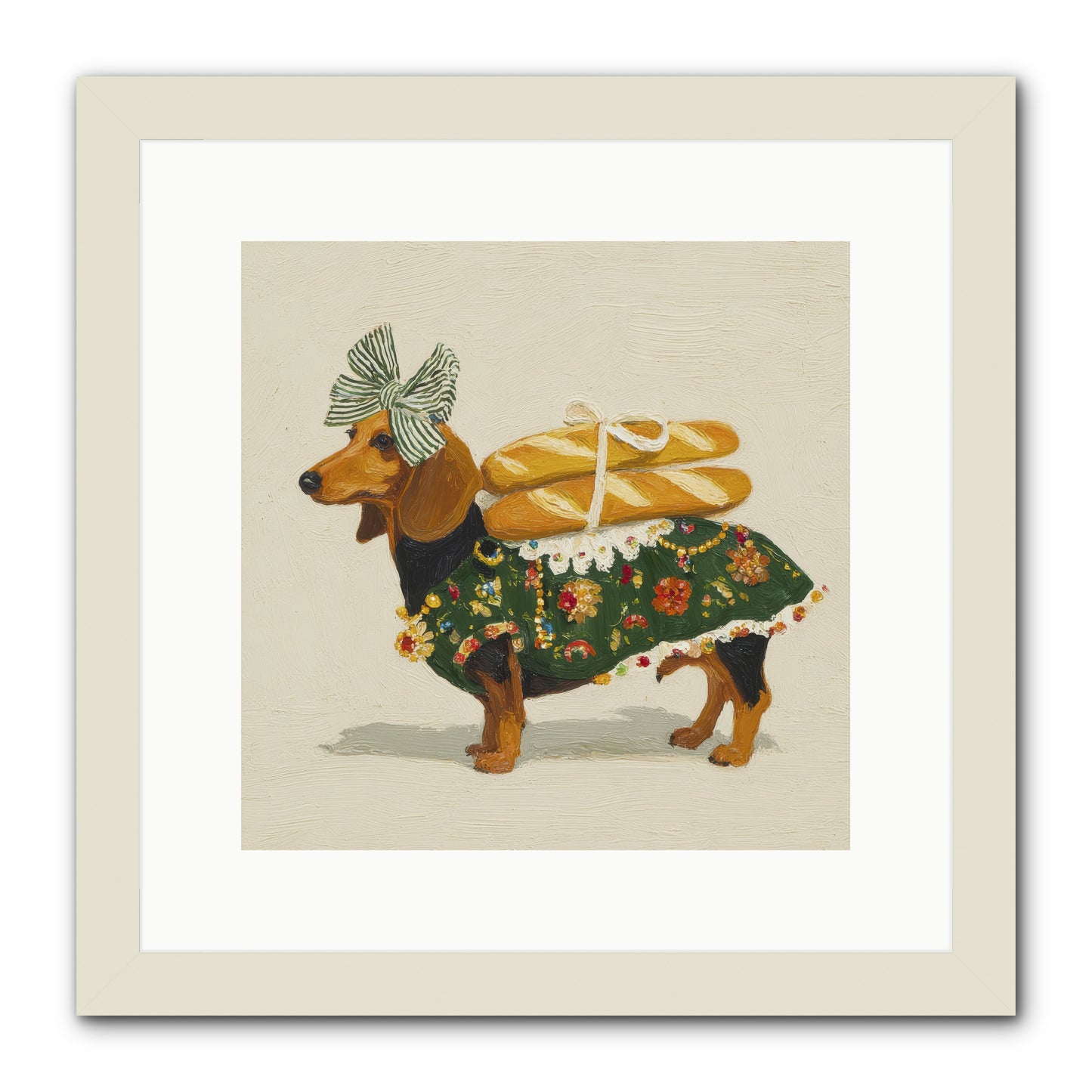 Marquis of Morning Loaves -- Framed Print - White 12x12